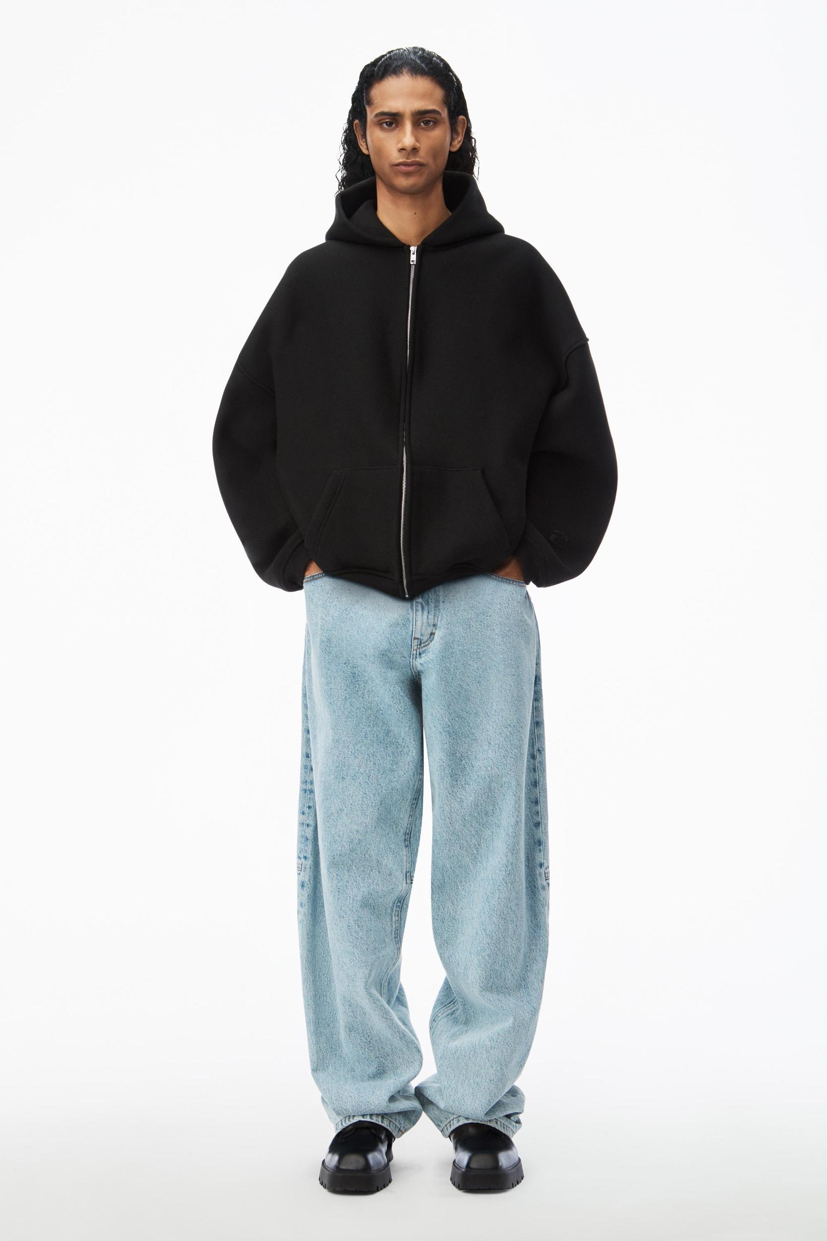 Star Zip Up Hoodie In Dense Fleece Product Image