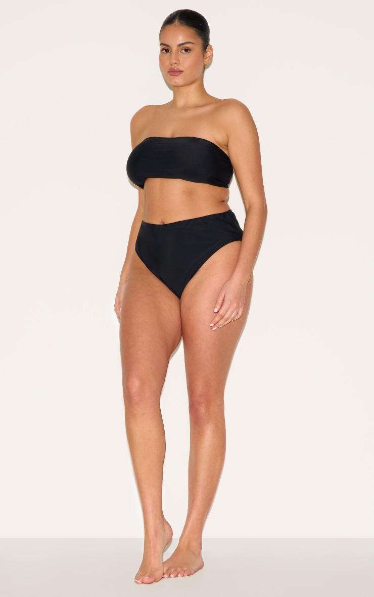 Plus Black Basic Bandeau Bikini Top Product Image