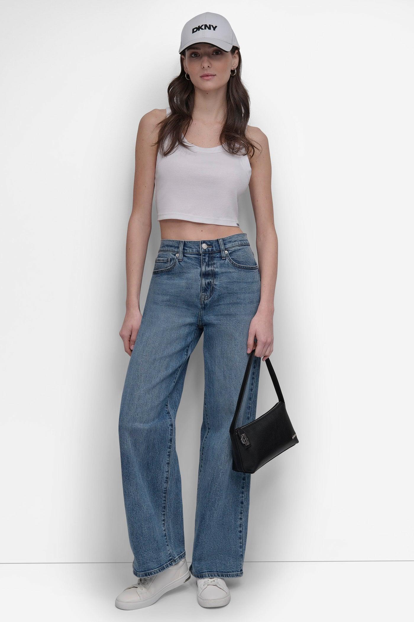 HIGH-RISE TAILORED WIDE-LEG JEAN Product Image