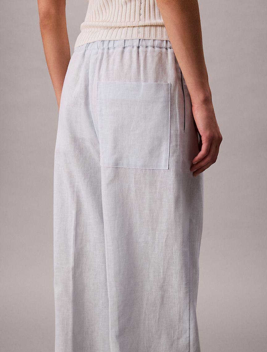 Linen Cotton Drawstring Pants Product Image