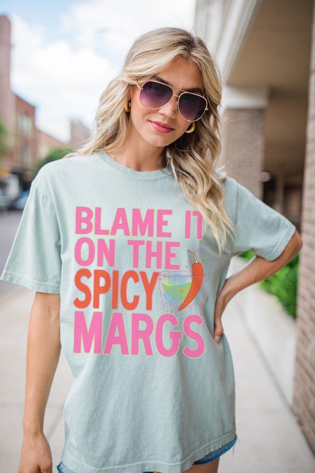 Blame It On The Spicy Margs Bay Comfort Colors Graphic Tee Product Image