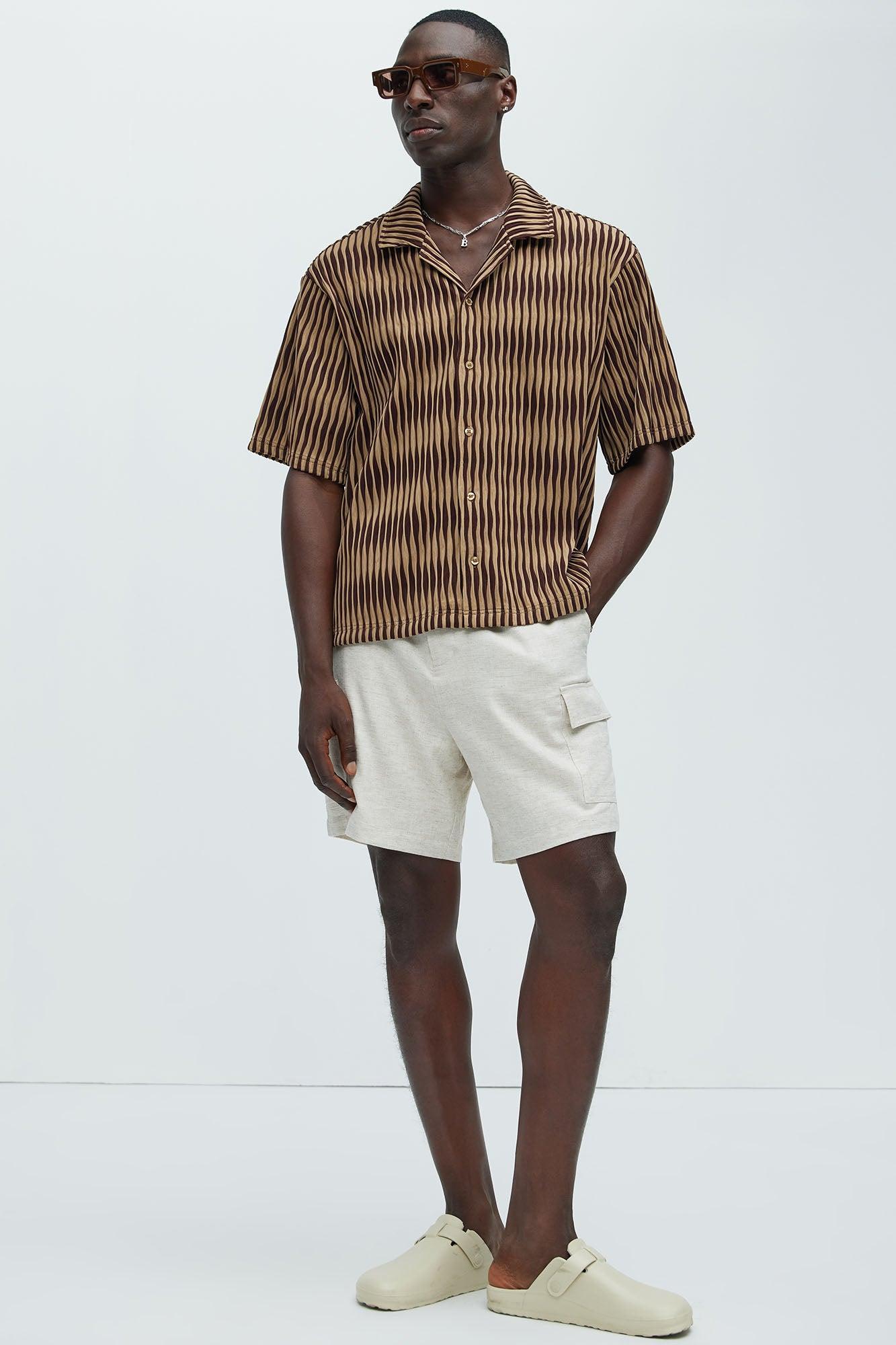 Miller Knitted Shirt - Brown Product Image