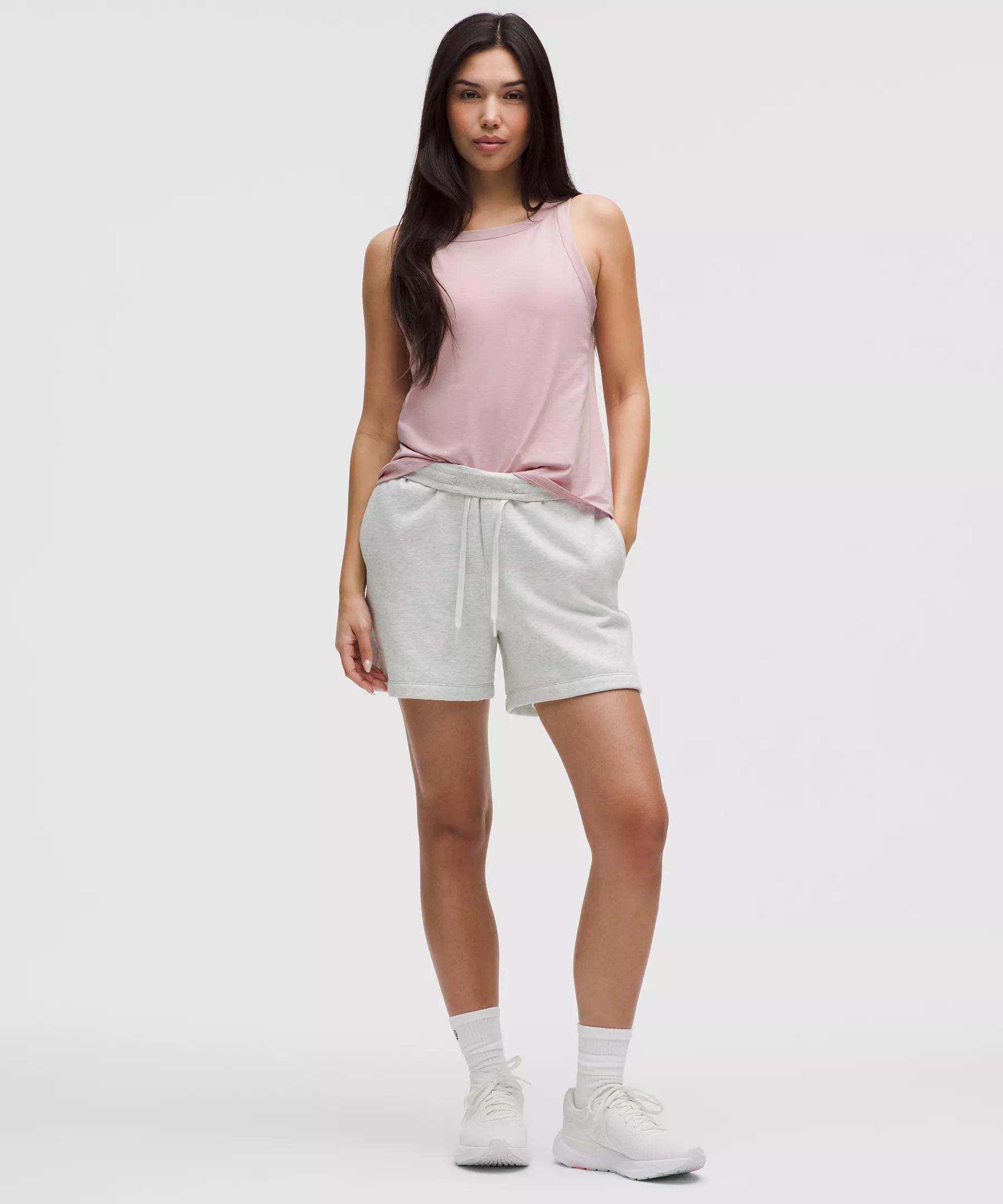 Cotton-Blend Open-Back Tank Top Product Image