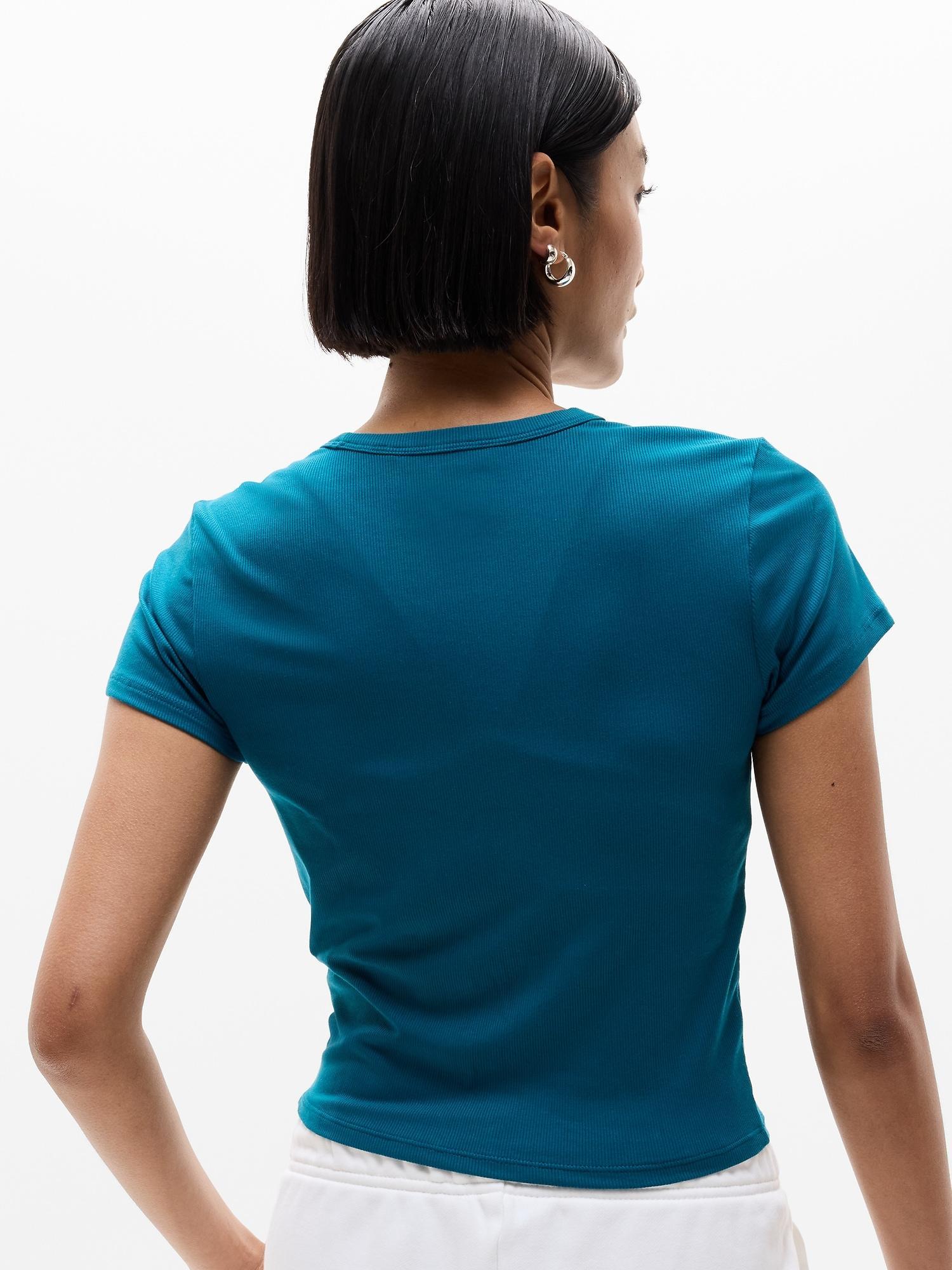 Signature Rib Crop Tee Product Image