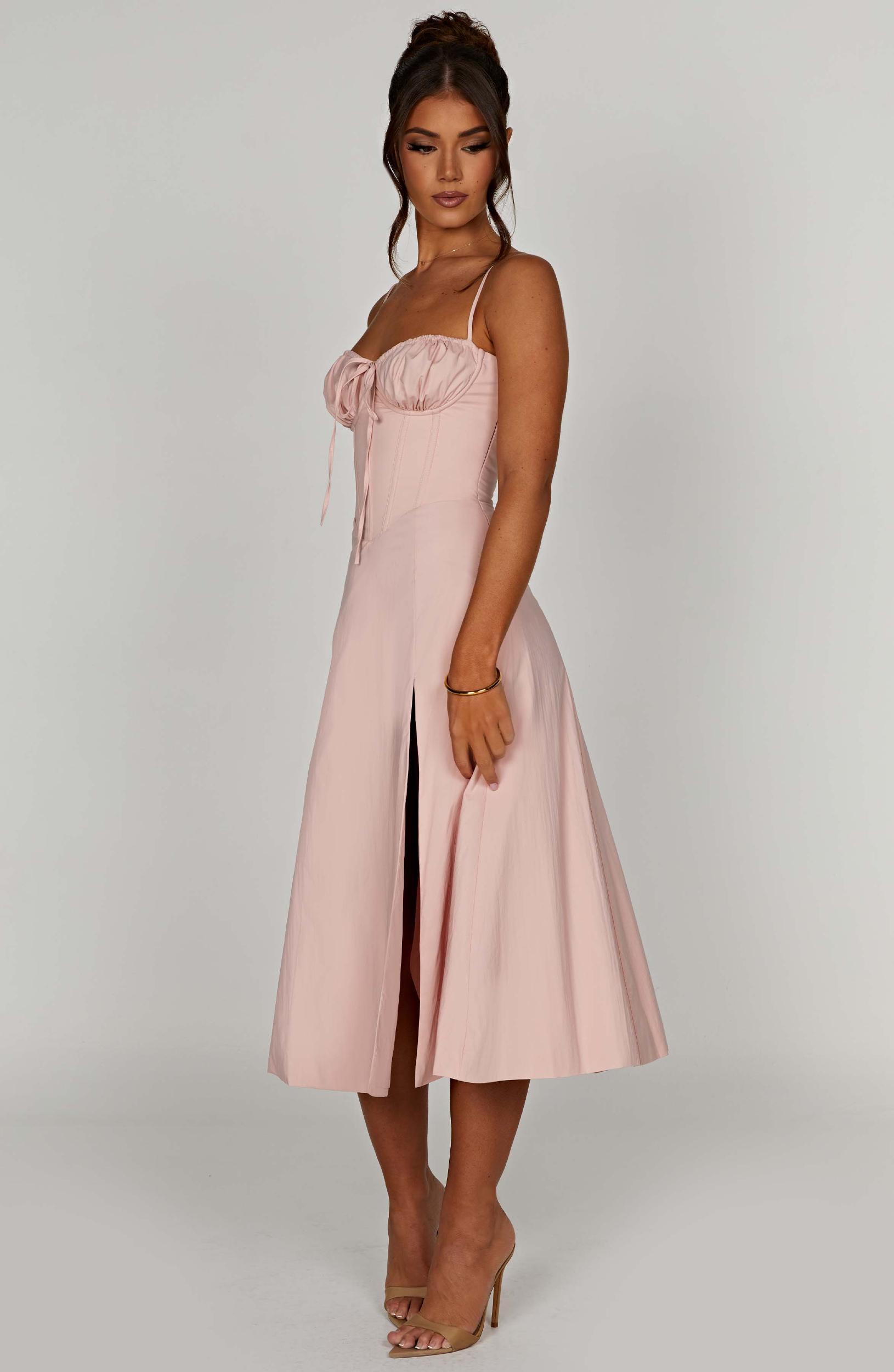 Deanna Midi Dress - Blush Product Image