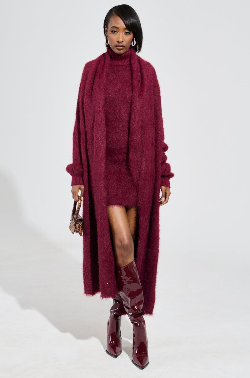 PINKY PROMISE SOFT KNIT MINI DRESS Product Image