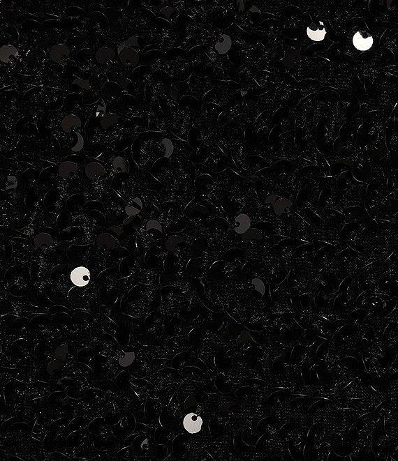 Midnight Doll One Shoulder Sequin Front Slit Bodycon Dress Product Image