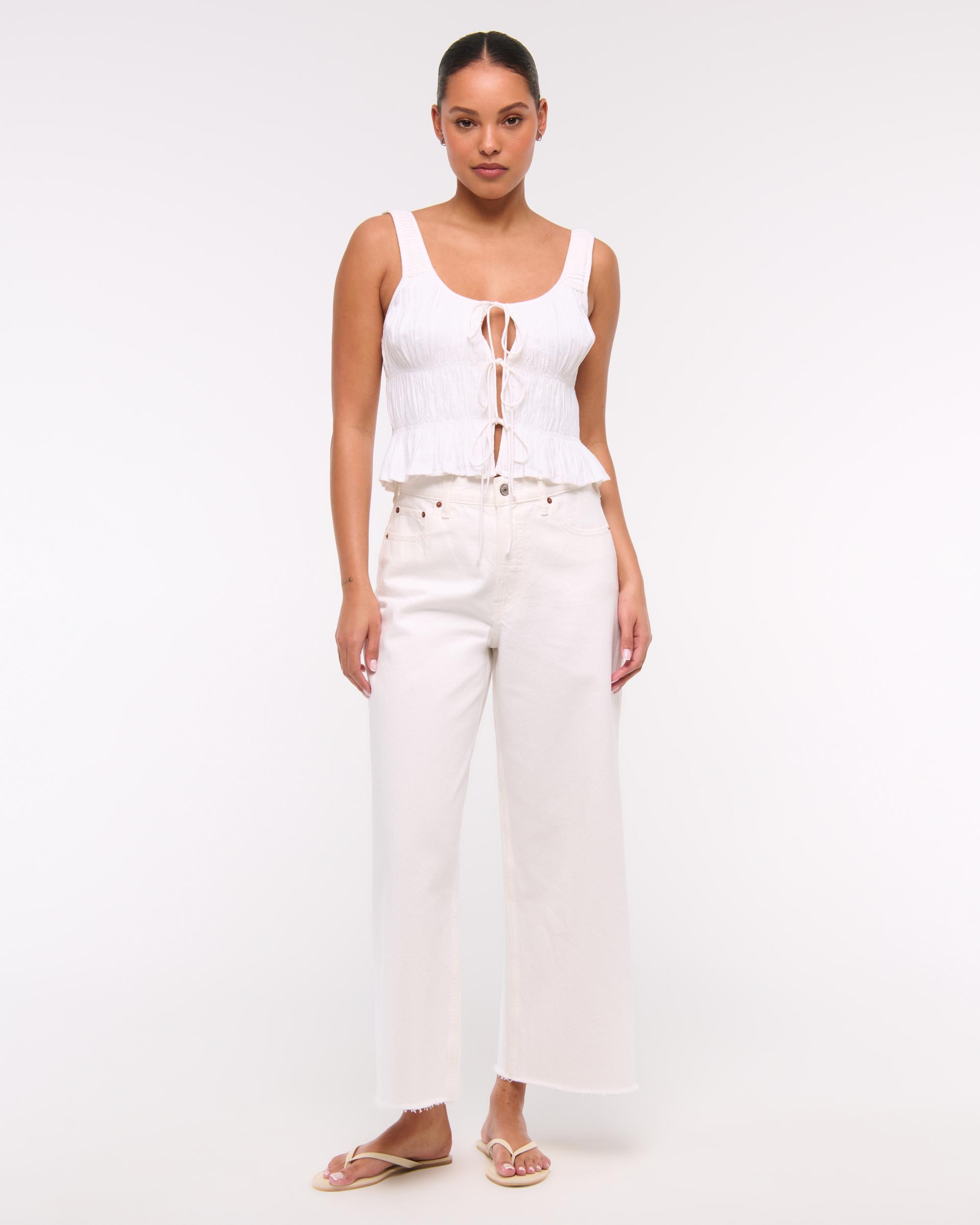 Ruched Tie-Front Top Product Image