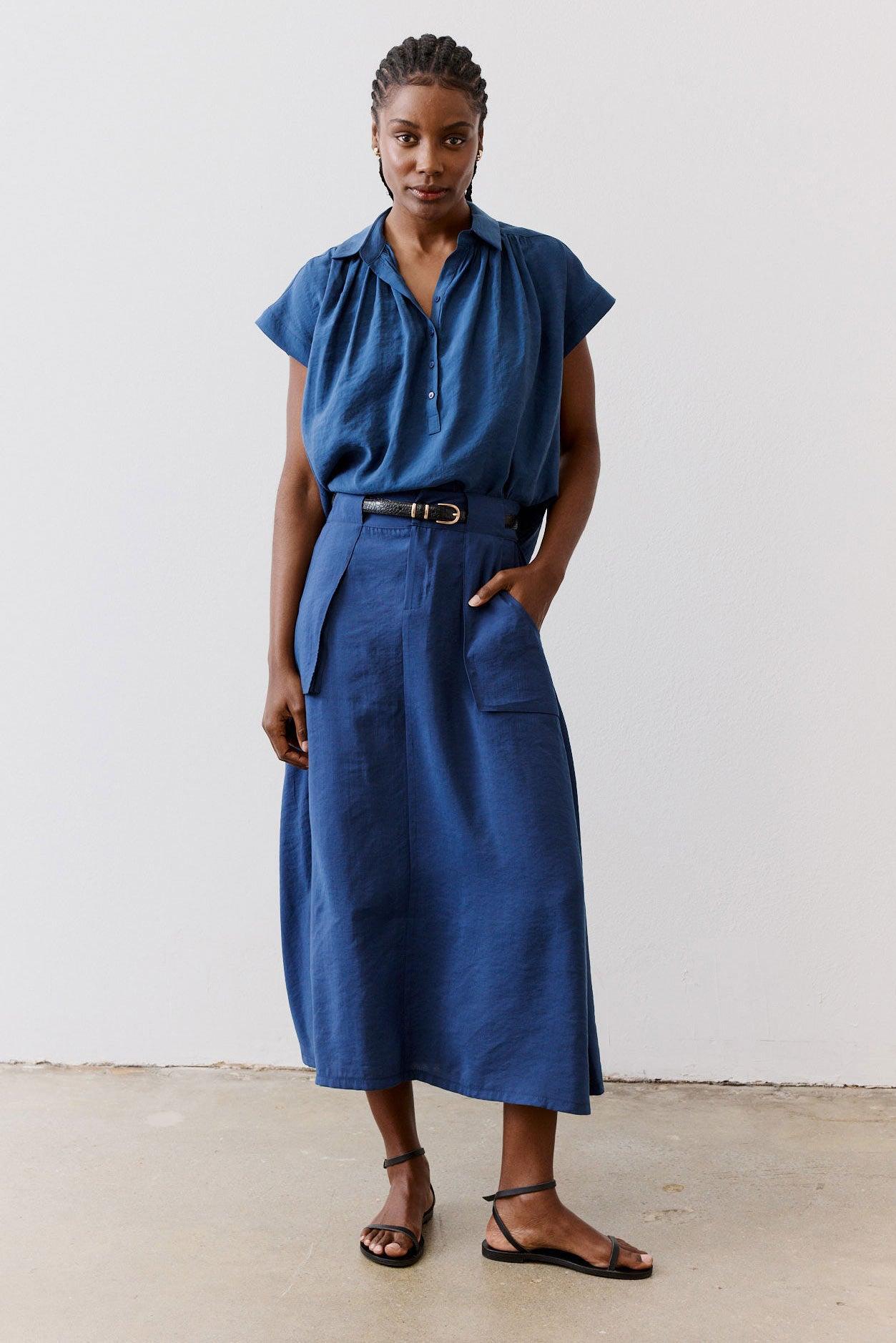 Light Poplin Utility Skirt Product Image