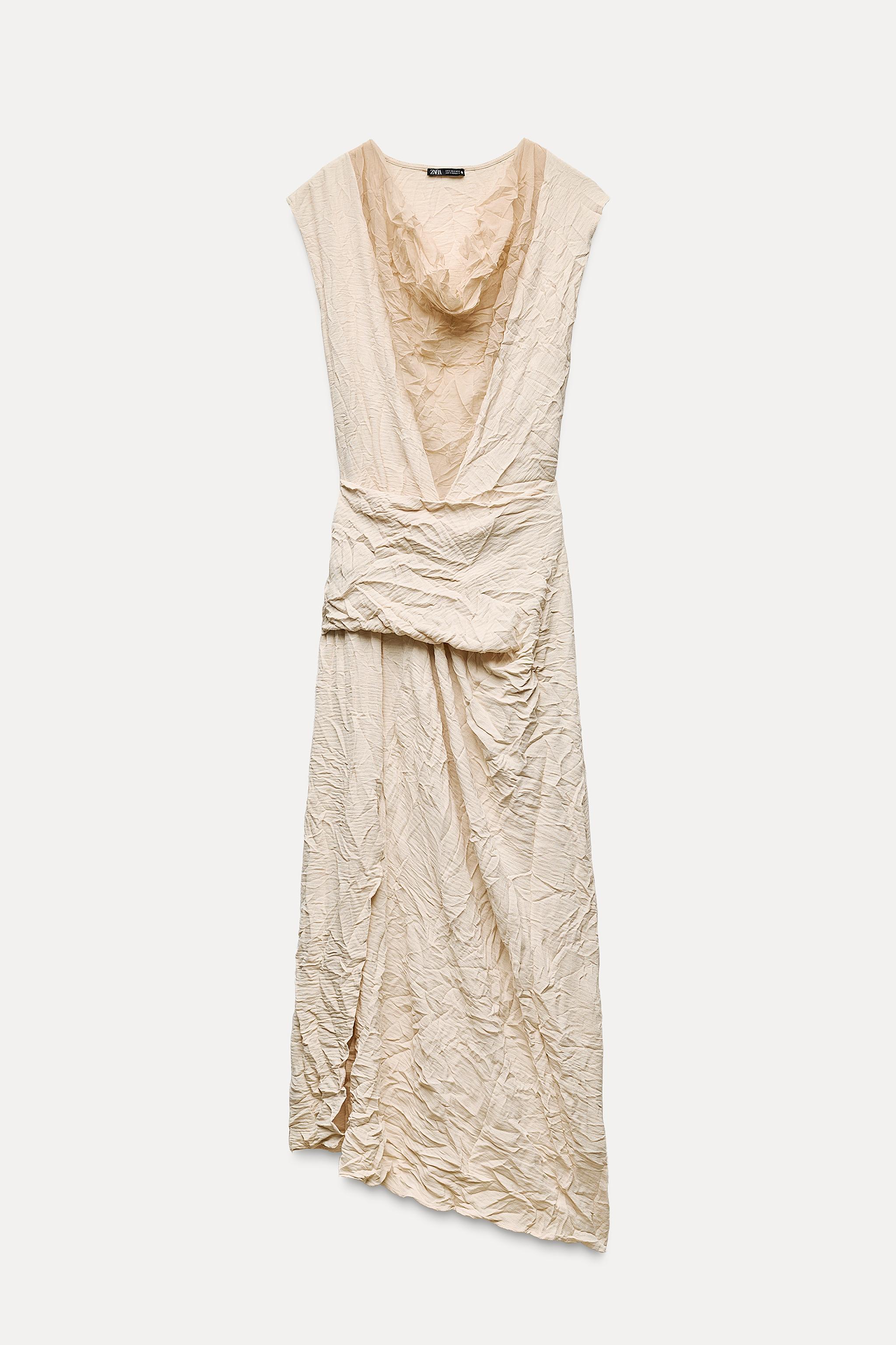 WRINKLED MIDI DRESS Product Image