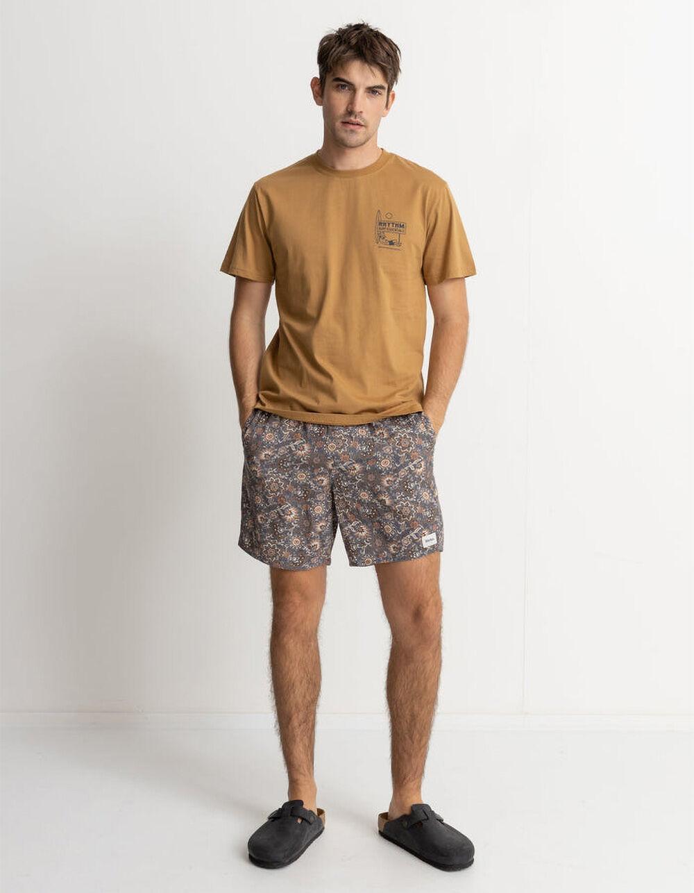 RHYTHM Lull Mens Tee - CARMEL Product Image
