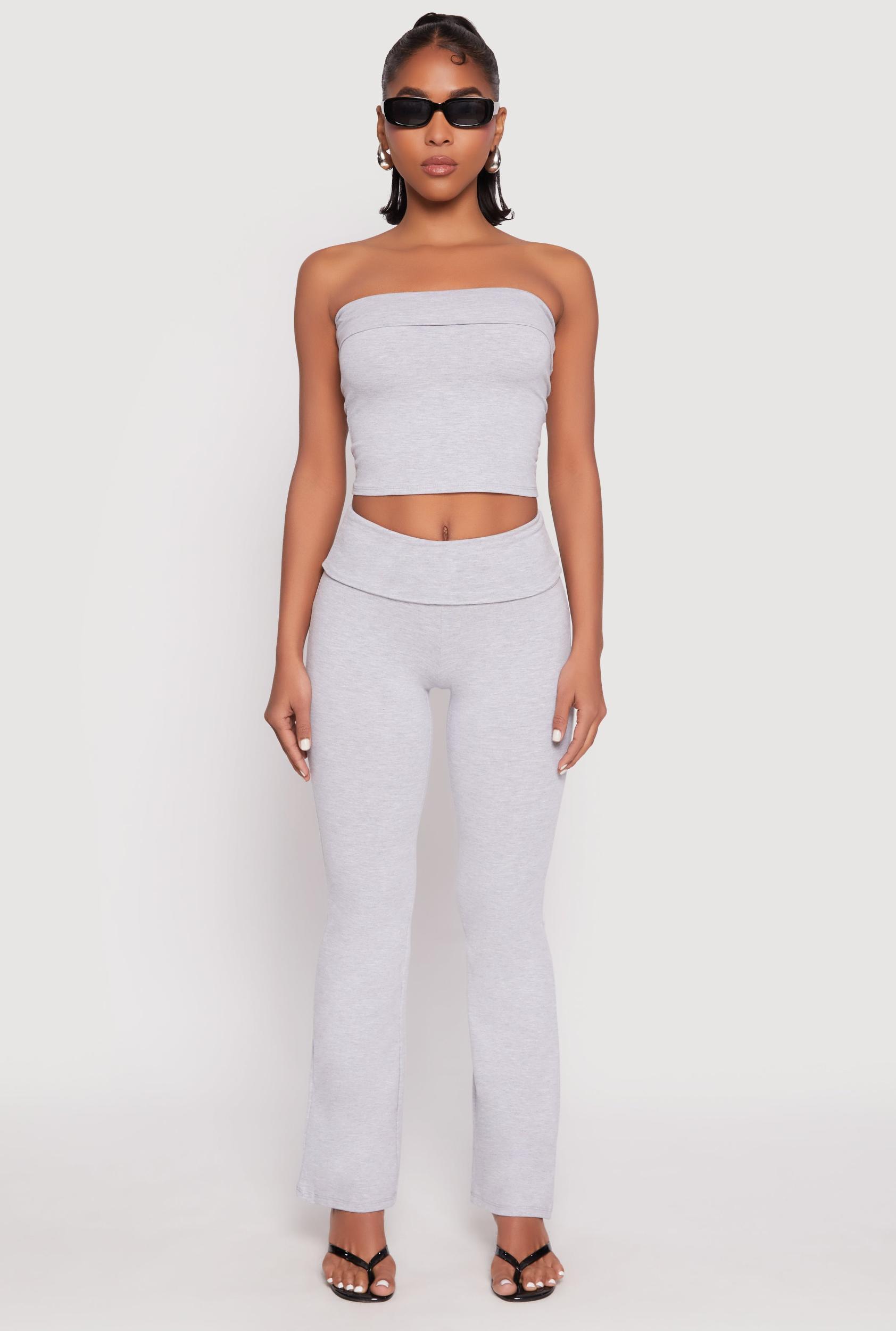 Womens Almost Famous Fold Over Waist Pants Product Image