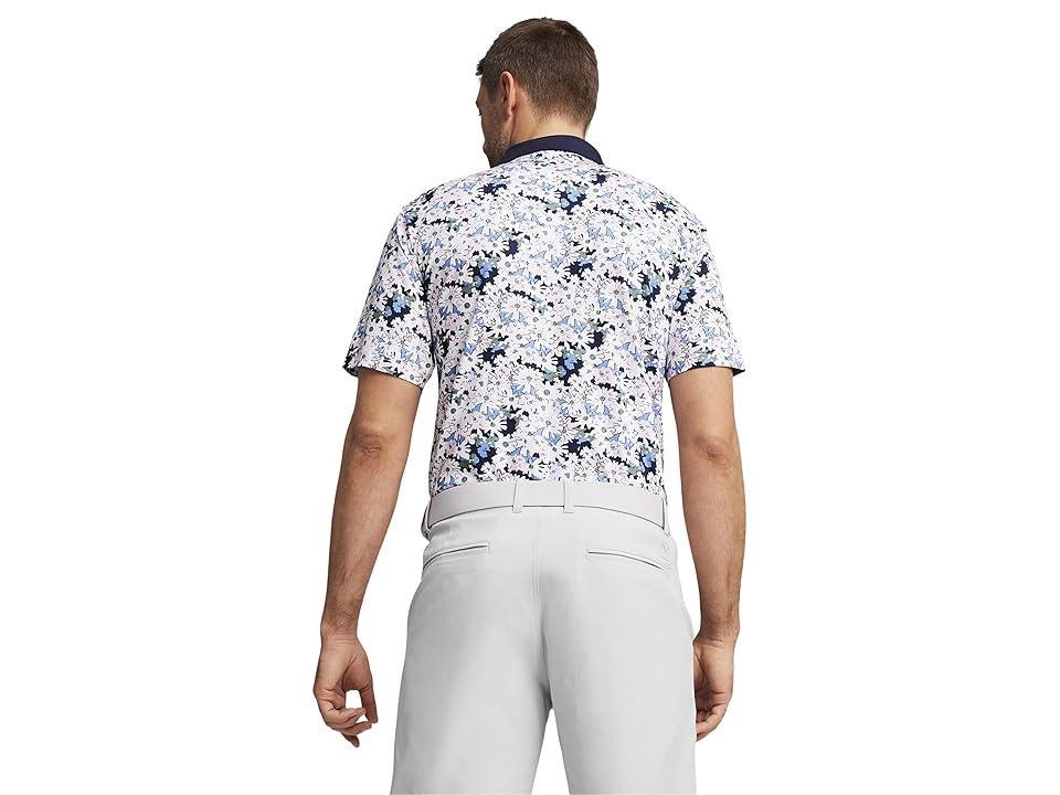 PUMA Golf X Ap Floral Polo (White Glow/Deep ) Men's Clothing Product Image