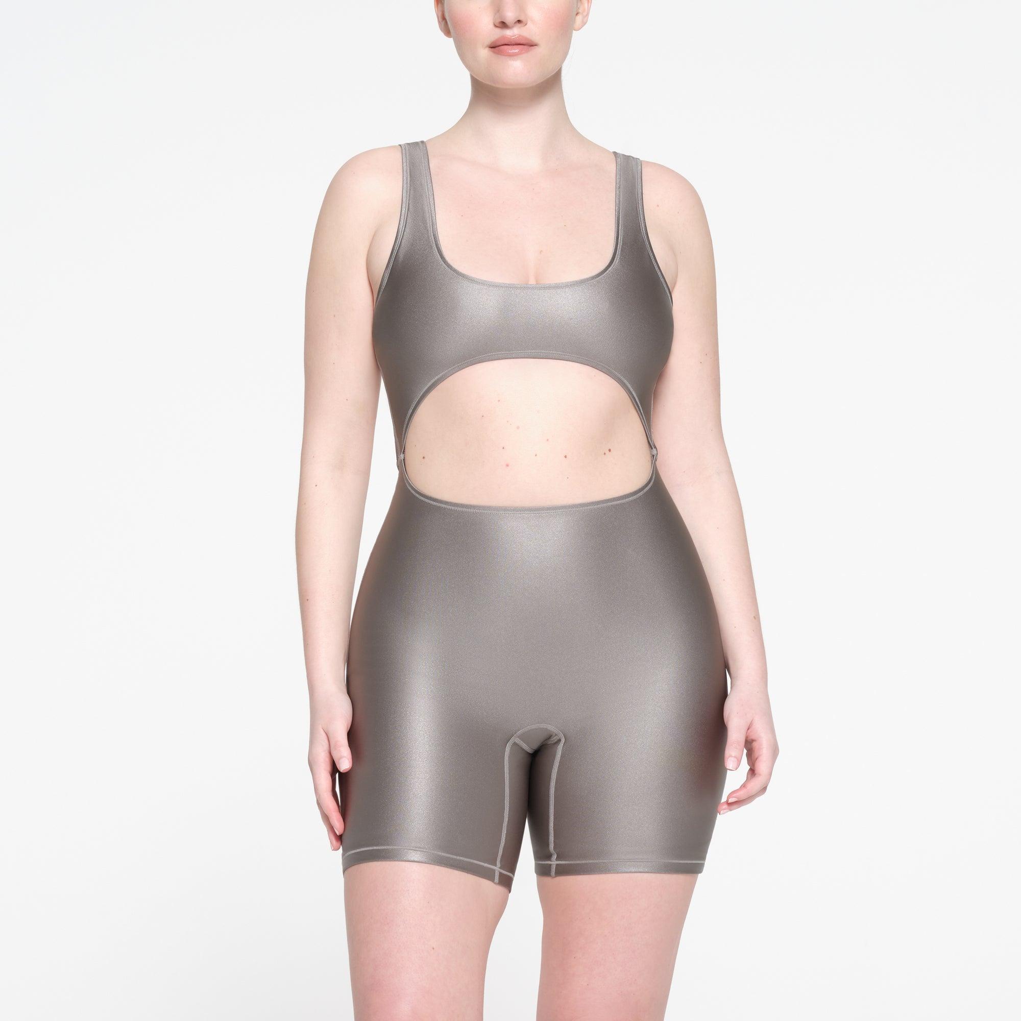 SHINE SWIM CUT OUT CYCLE SUIT | SMOKE Product Image