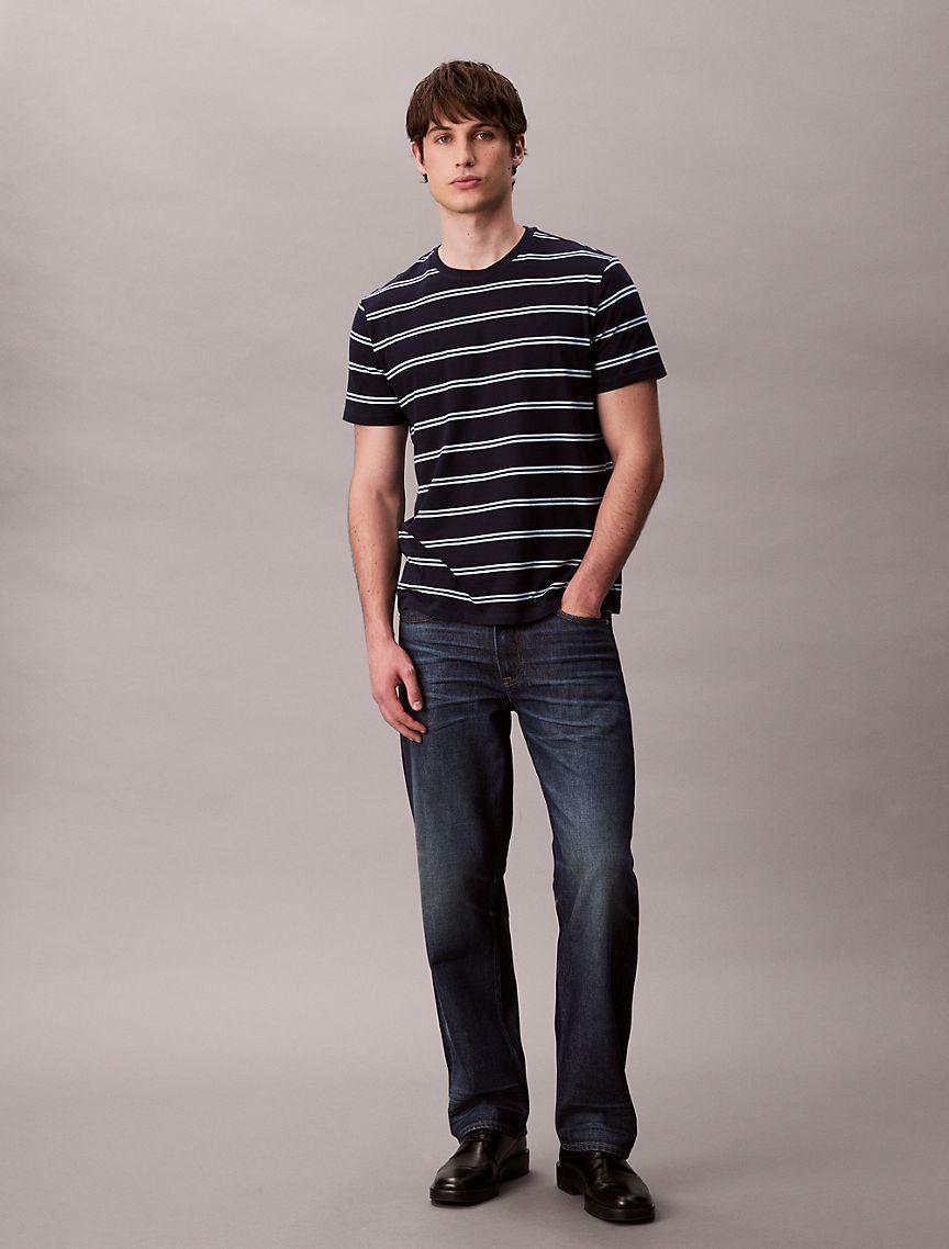 Liquid Touch Stripe Crewneck T-Shirt Product Image