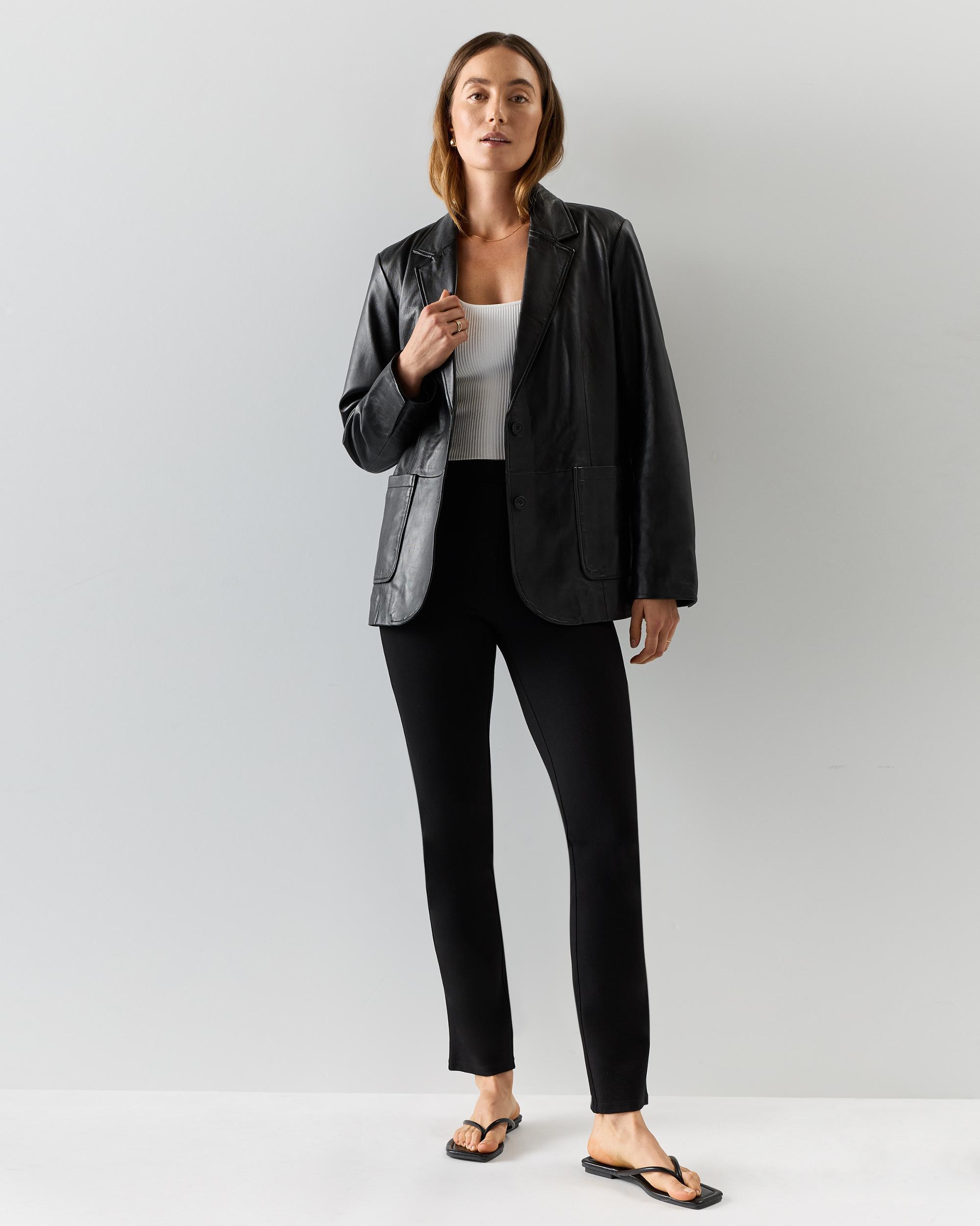 Quince | Women's Ultra-Stretch Ponte Straight Leg Pants Tall Size XS, Rayon Product Image