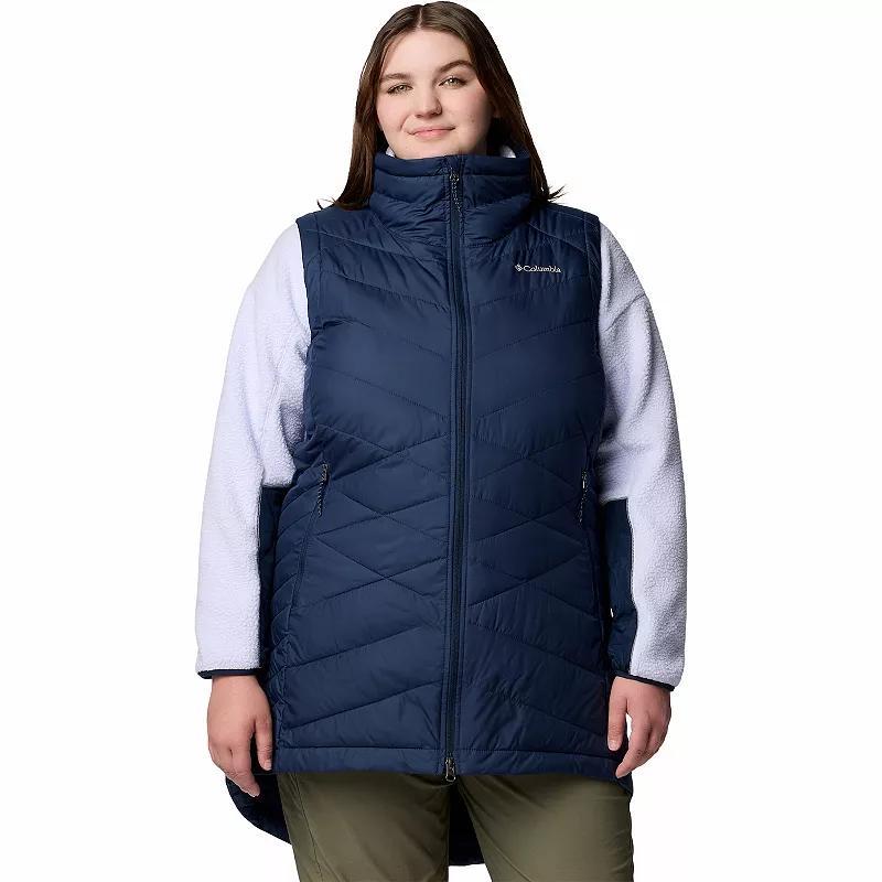 Plus Size Columbia Heavenly II Long Vest, Women's, Size: 1XL, Black Product Image