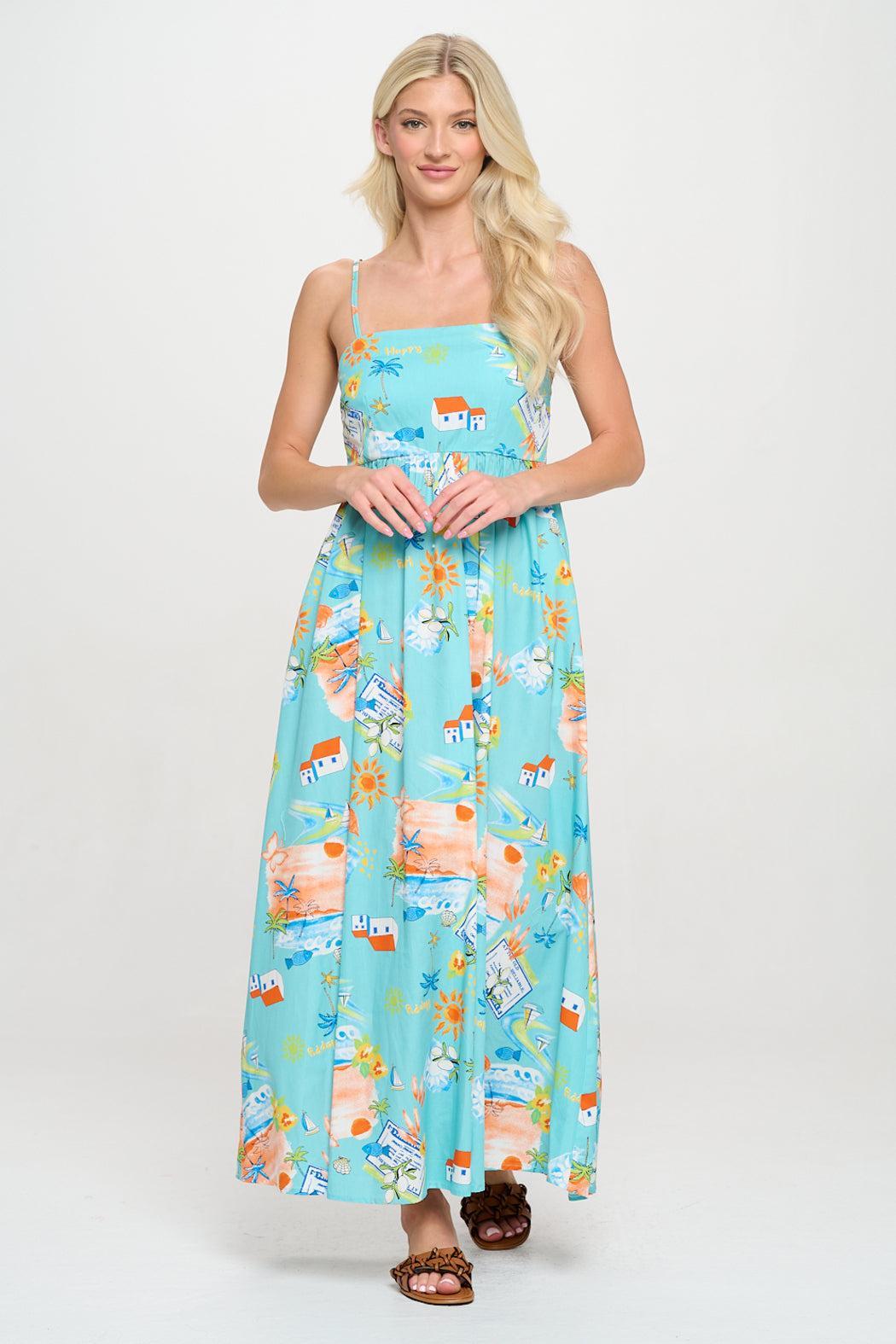 Azure Escape Maxi Dress Product Image