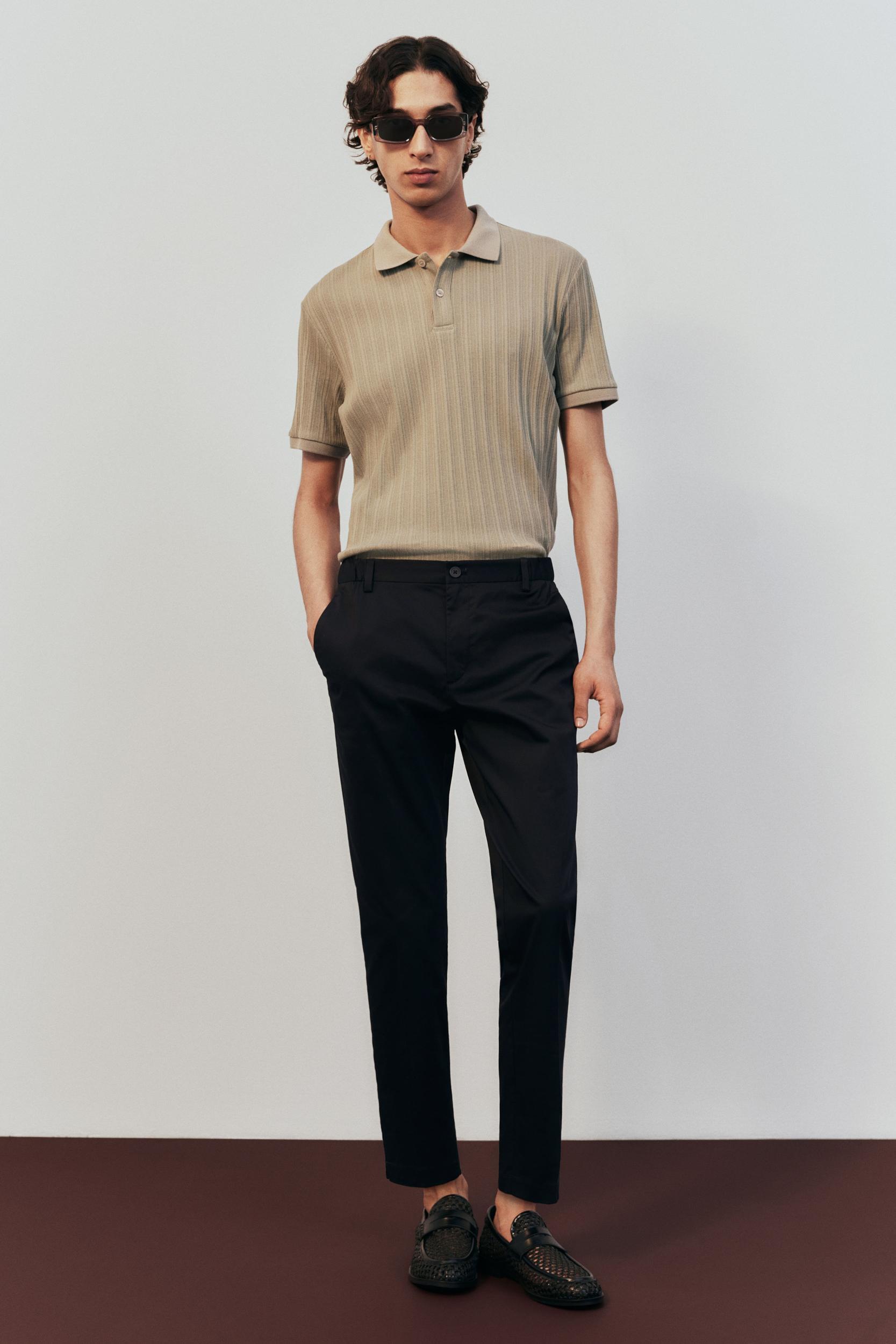 Slim-Fit Crop Pants Product Image