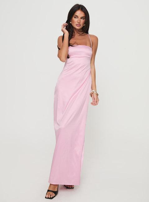 Roselyn Maxi Dress Pink Product Image