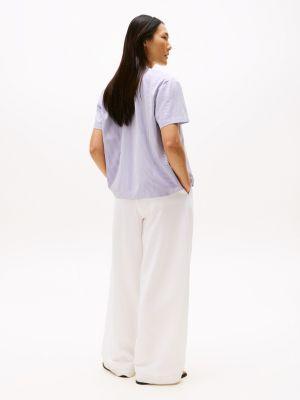 Short-Sleeve Stretch Pullover Top Product Image