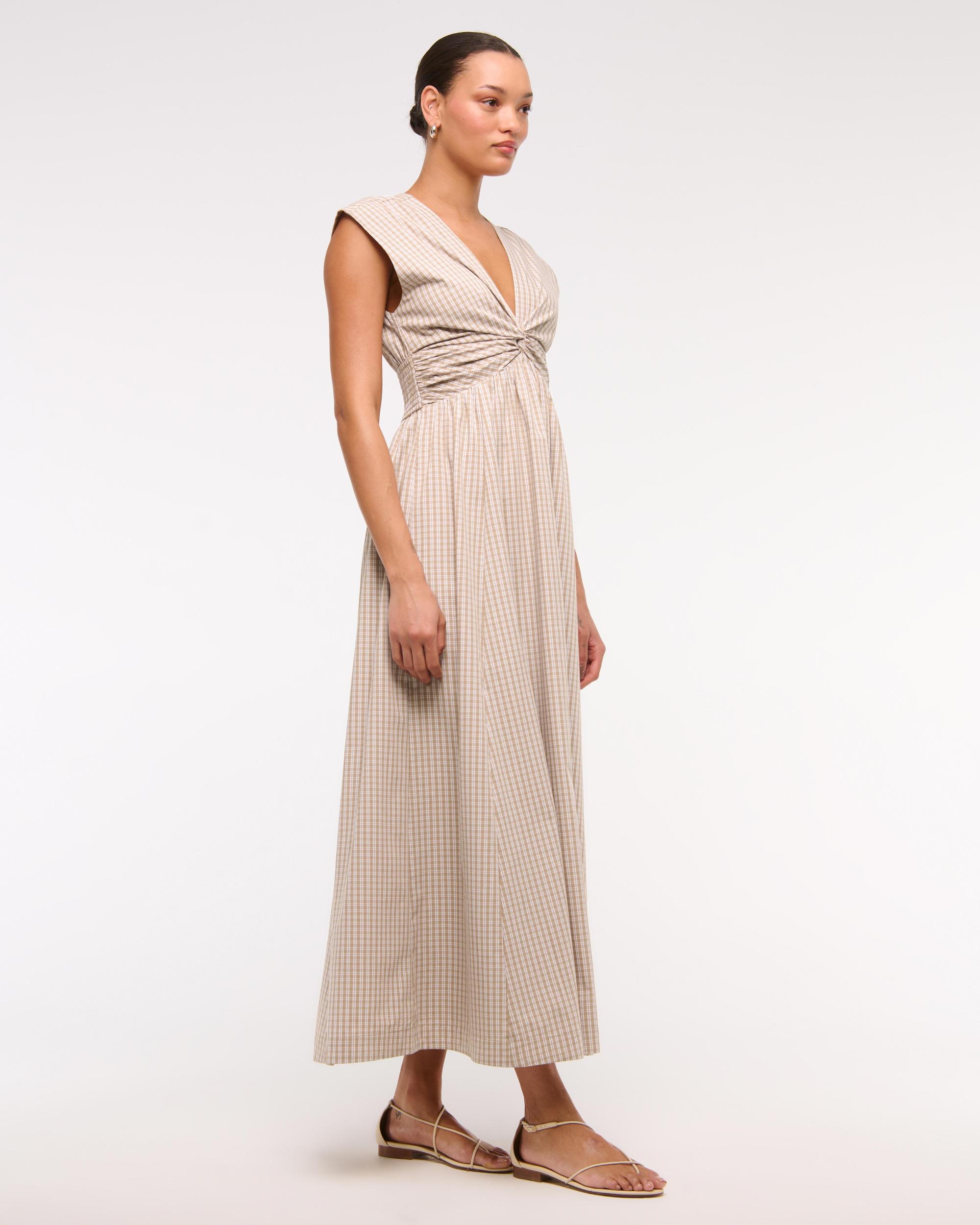 Twist-Front Maxi Dress Product Image