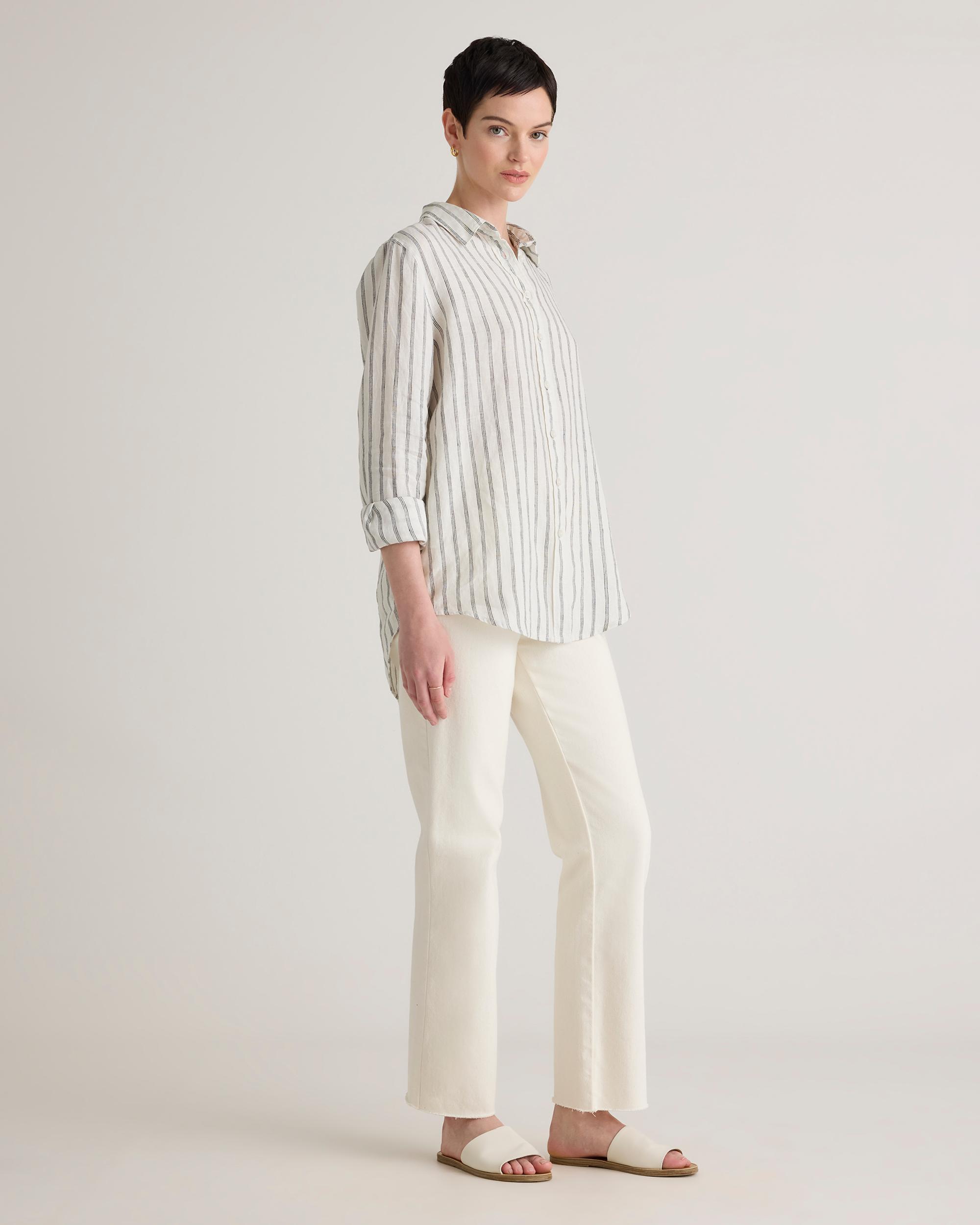 Quince | Women's 100% European Linen Long Sleeve Shirt Product Image