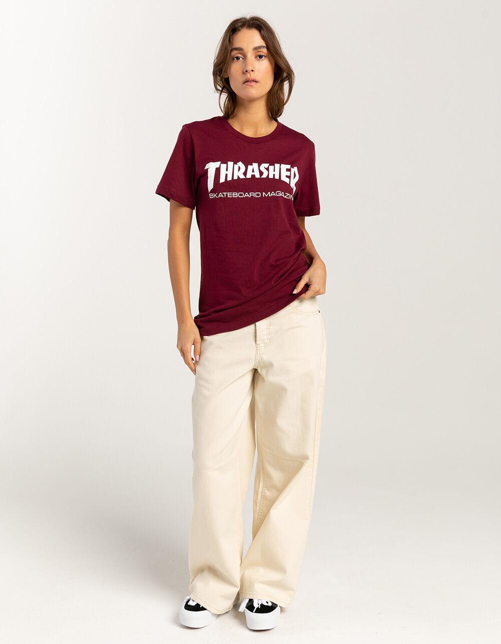 THRASHER Skate Mag Womens Tee - MAROON Product Image