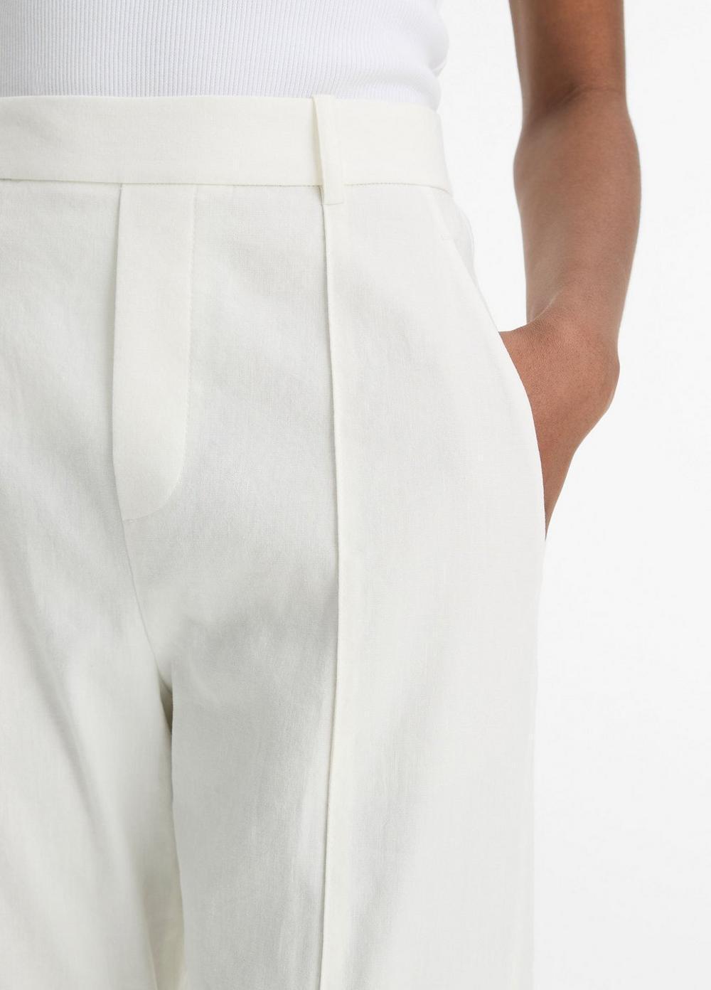 Linen-Blend Tapered Pull-On Pant Product Image