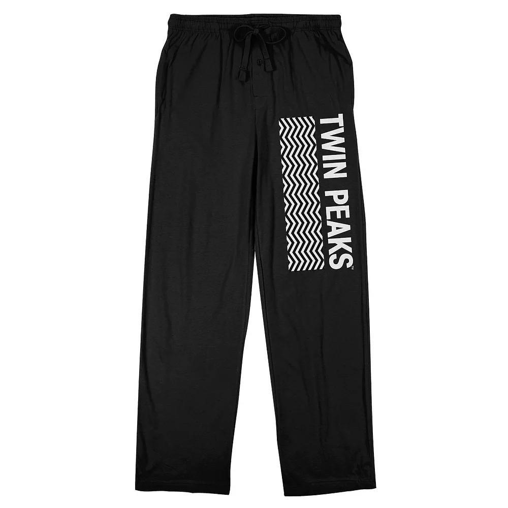 Men's Twin Peaks 1990 Sleep Pants, Size: Large, Black Product Image