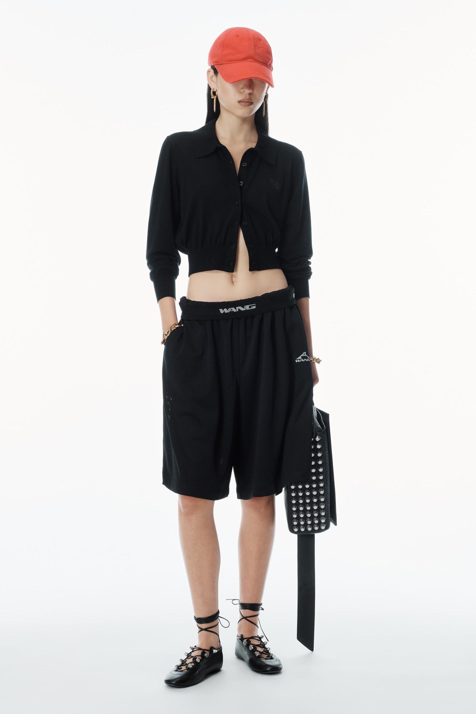 High-frequency Stacked Logo Cardigan In Merino Wool Product Image