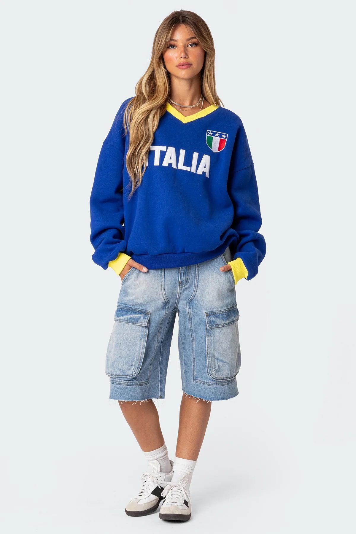 Italy Oversized Sweatshirt Product Image