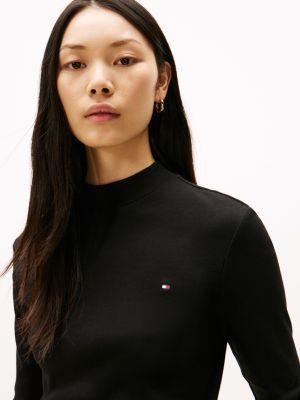 Mockneck Stretch Knit Top Product Image