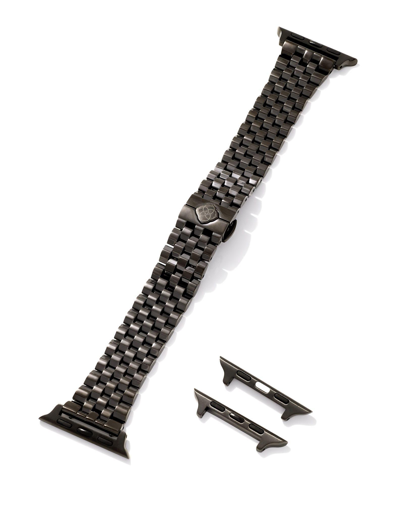 Alex 5 Link Watch Band in Black Stainless Steel Product Image