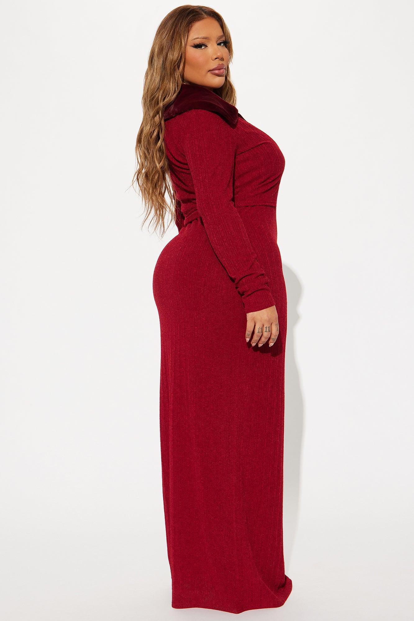 Sophie 2 Piece Maxi Dress Set - Wine Product Image