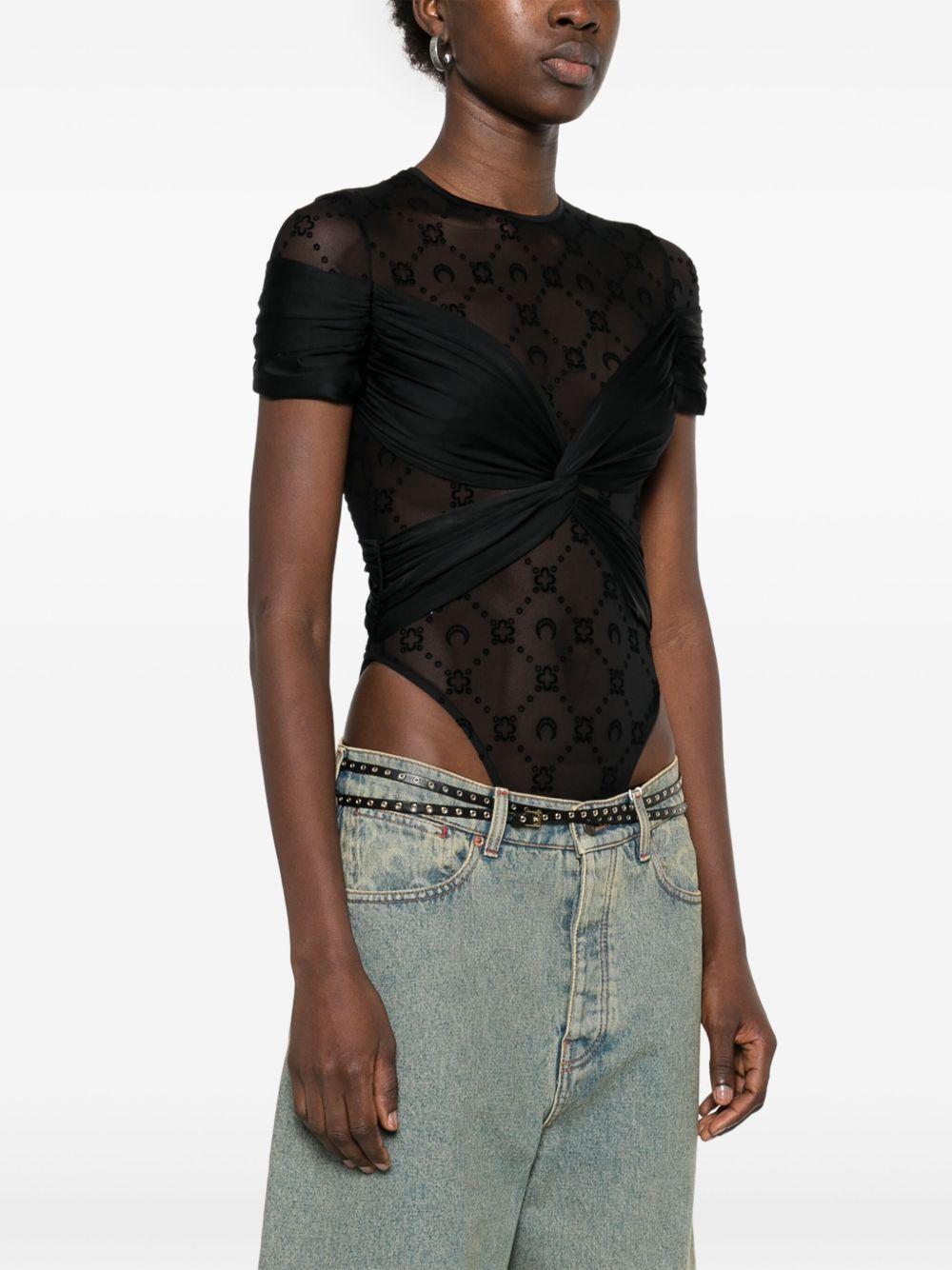 draped jersey bodysuit Product Image