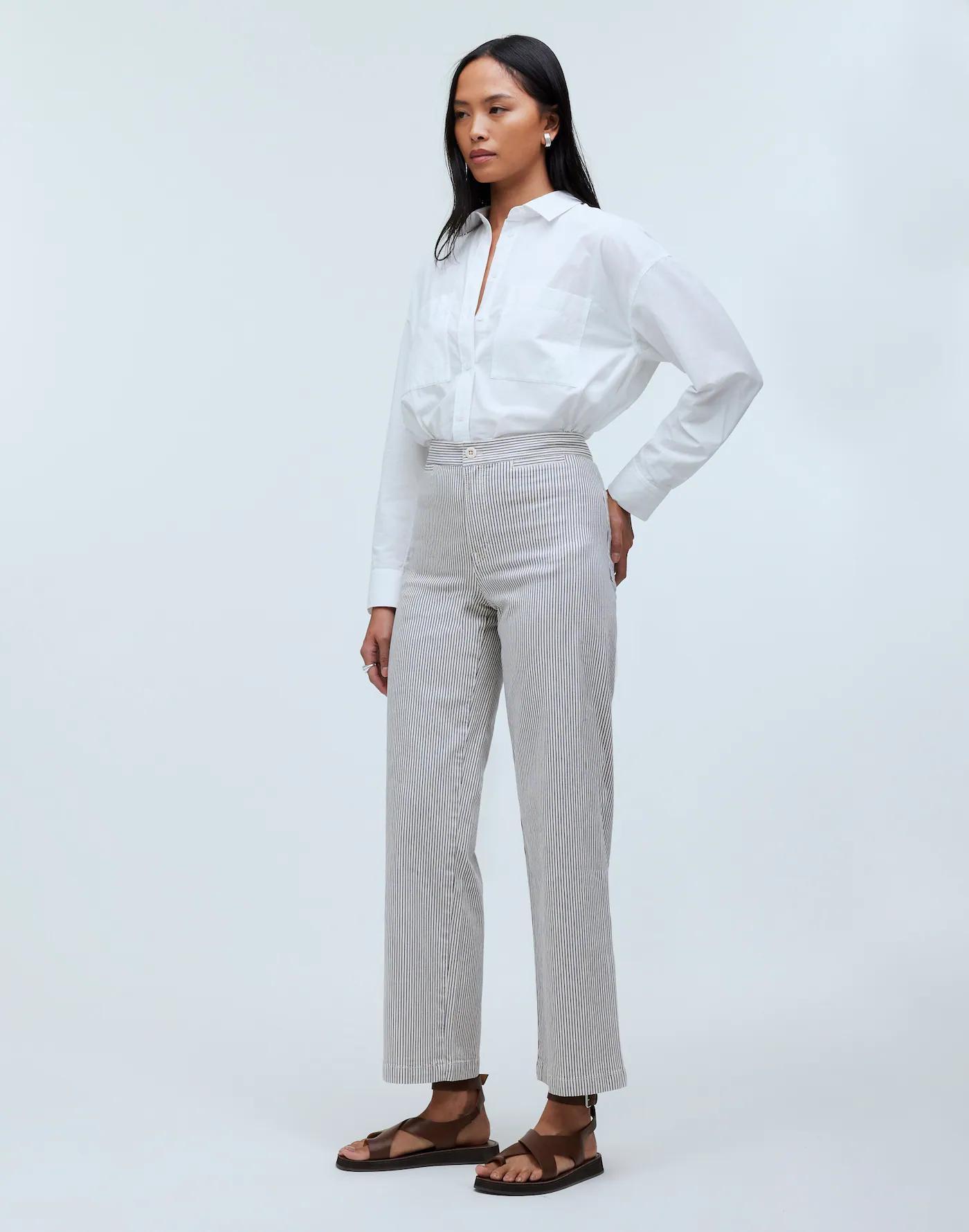 The Emmett Wide-Leg Crop Pant: Welt Pocket Edition Product Image