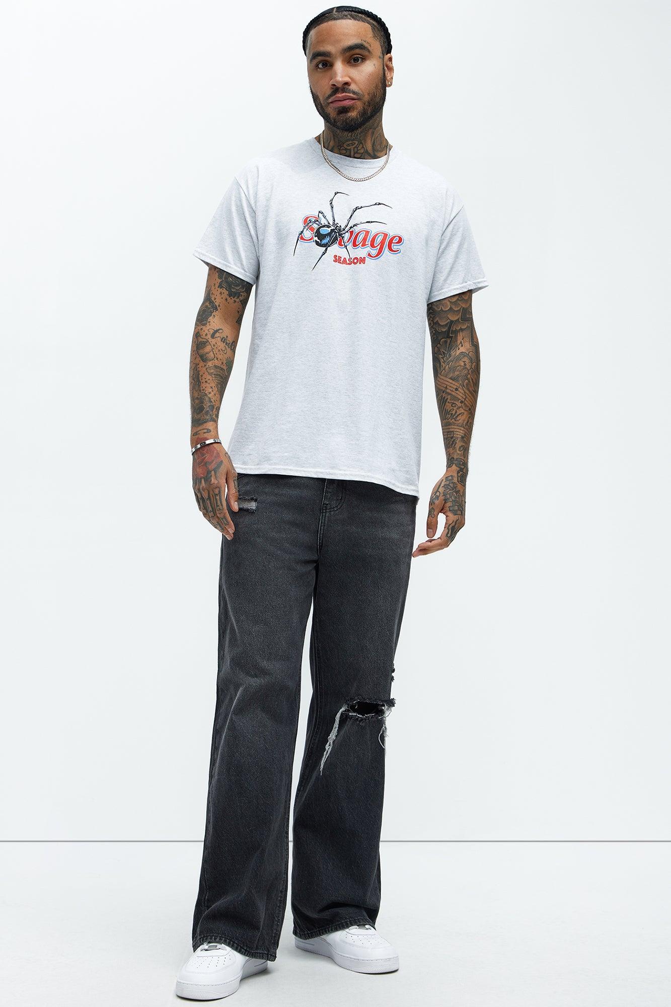 Savage Season Short Sleeve Tee - Heather Grey Product Image