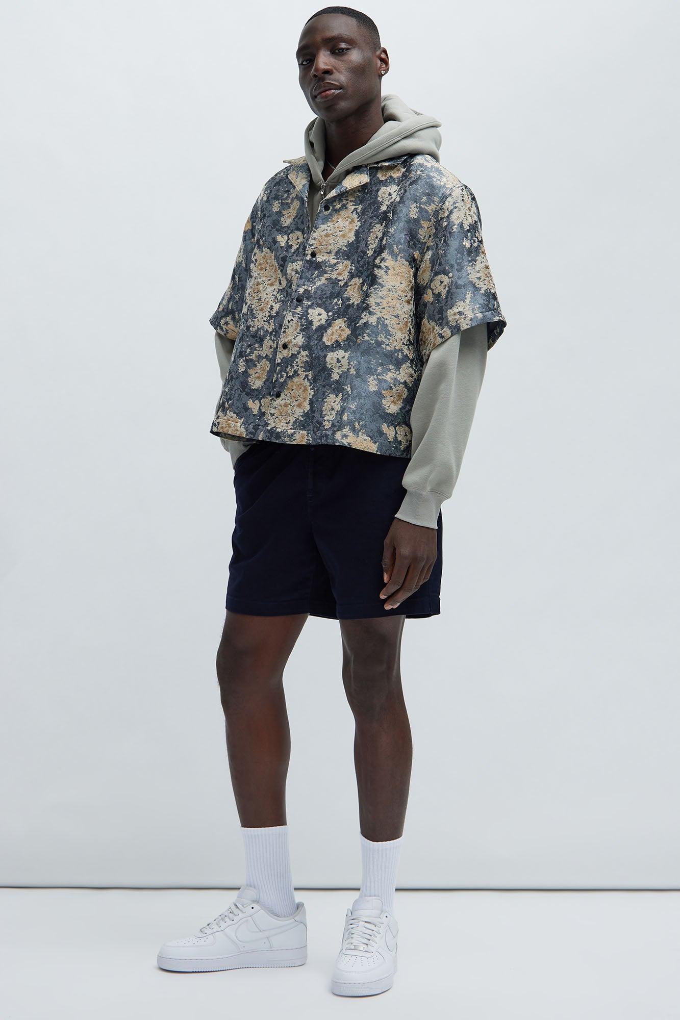 Twill Volley Shorts - Navy Product Image