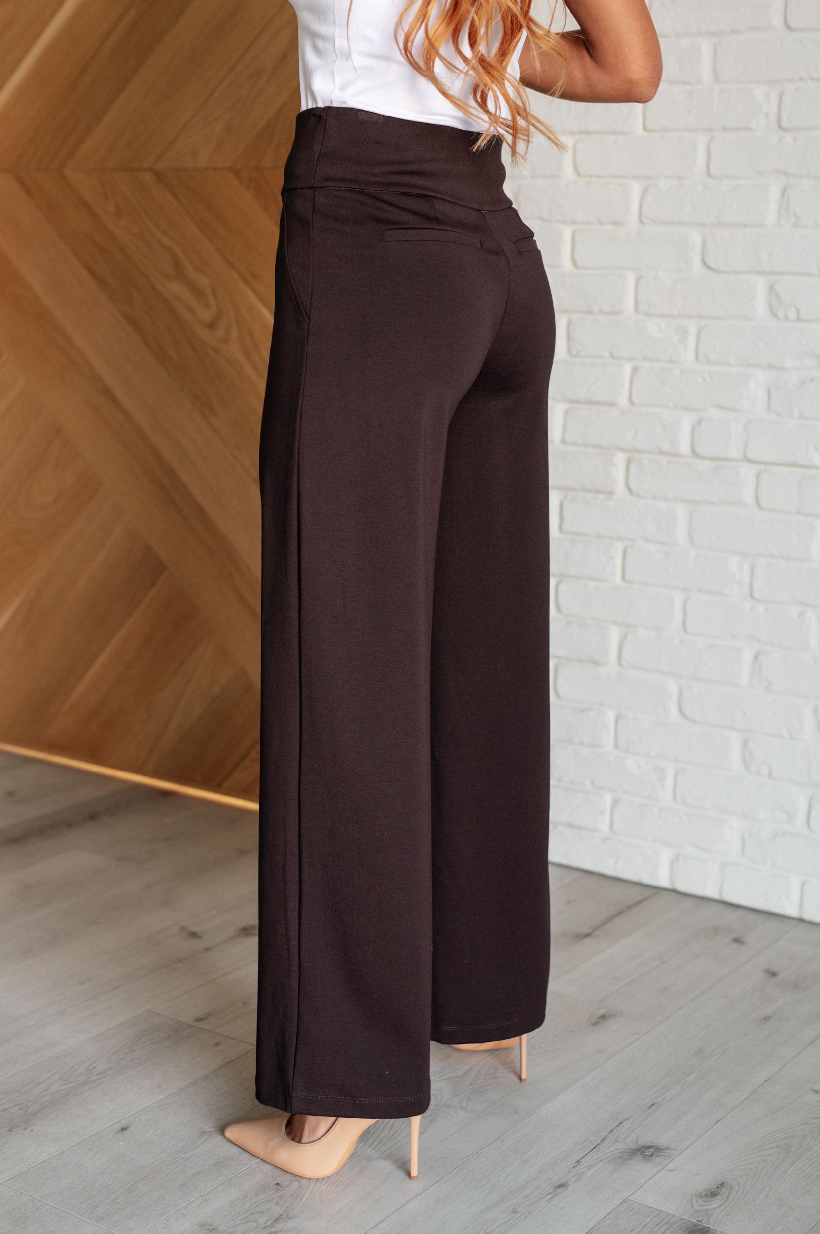 Magic Wide Leg Pants in Chocolate (Online Exclusive) Product Image