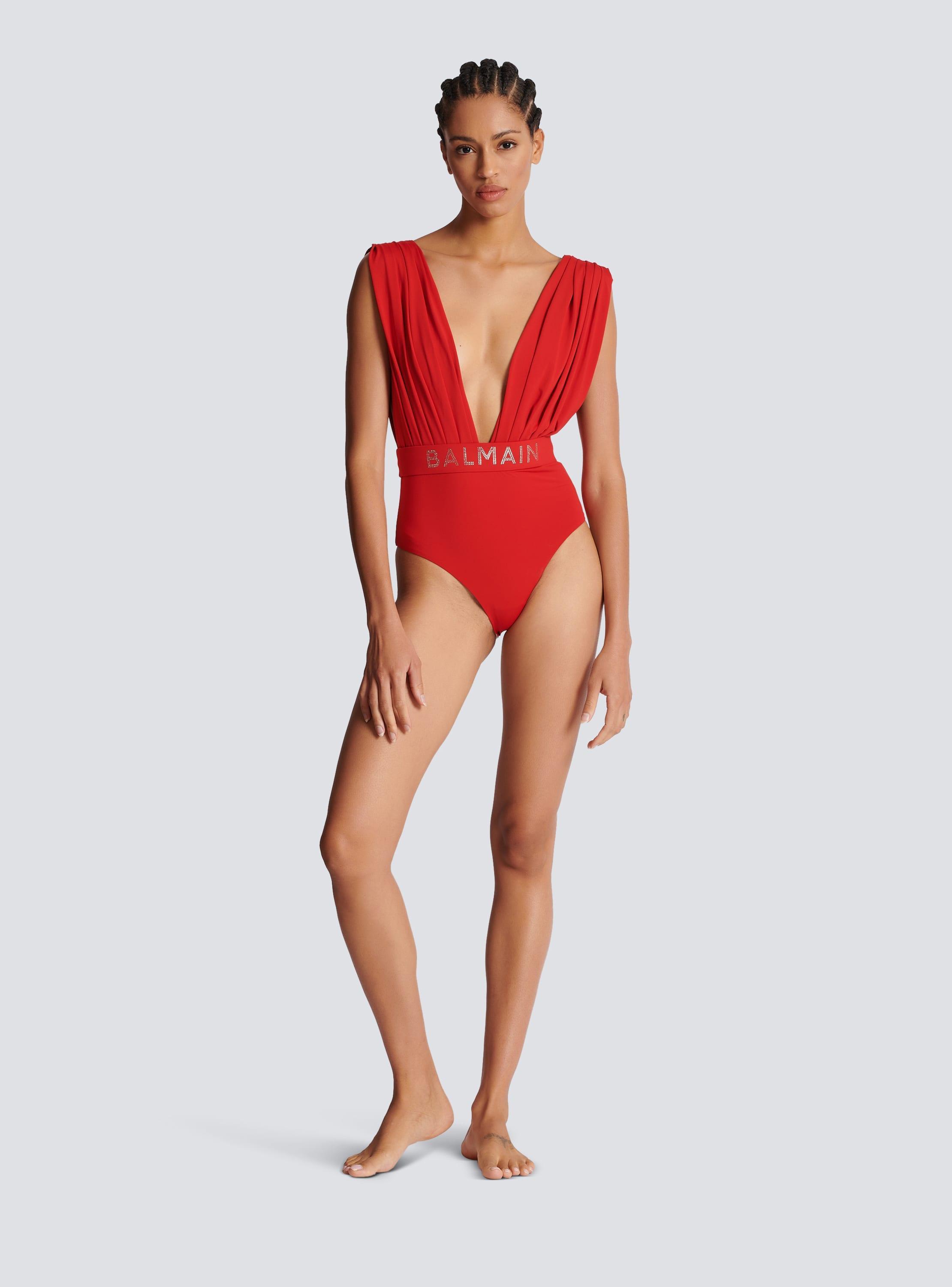 Draped swimsuit Product Image