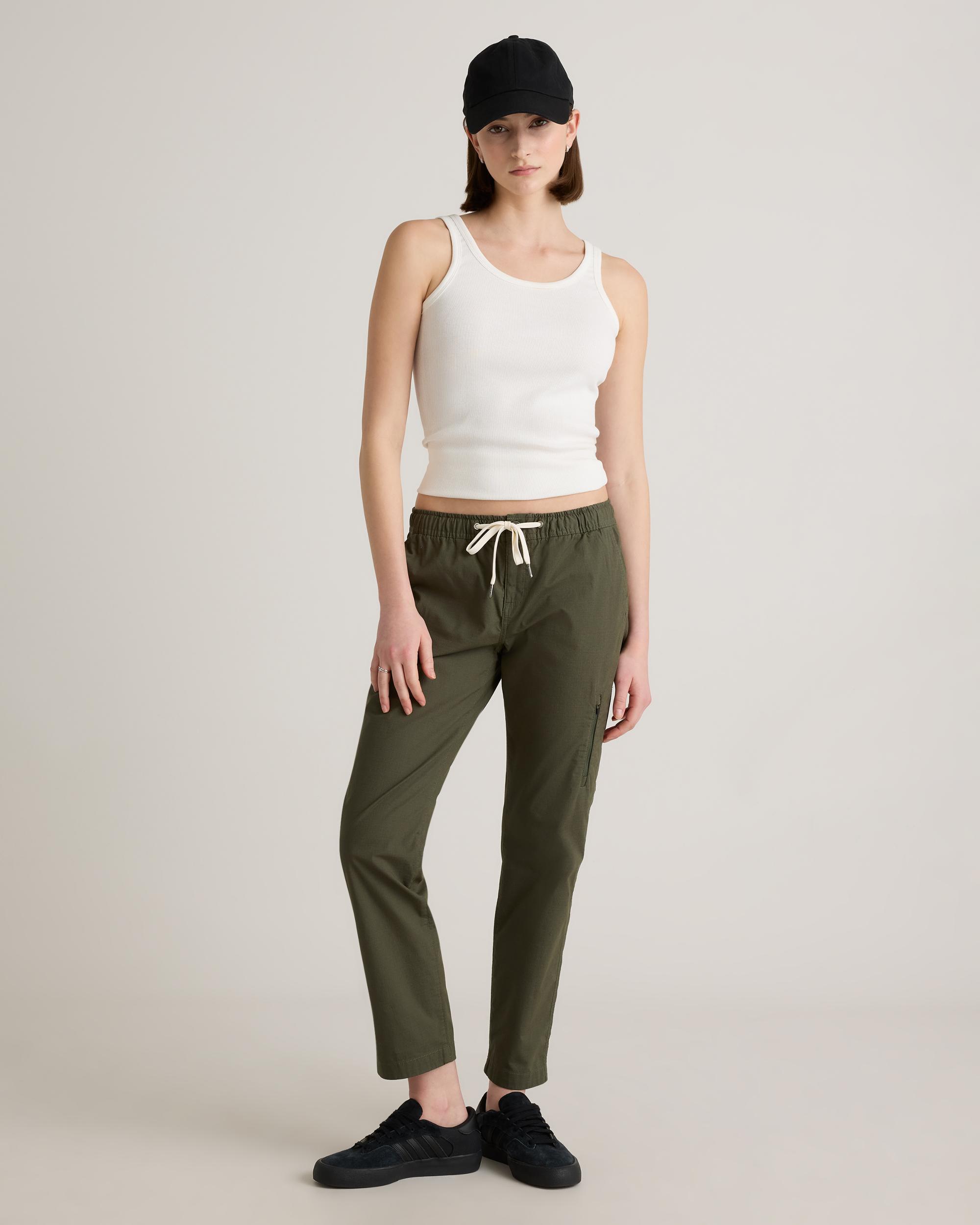 Quince | Women's Organic Stretch Ripstop Straight Pants Cotton Product Image