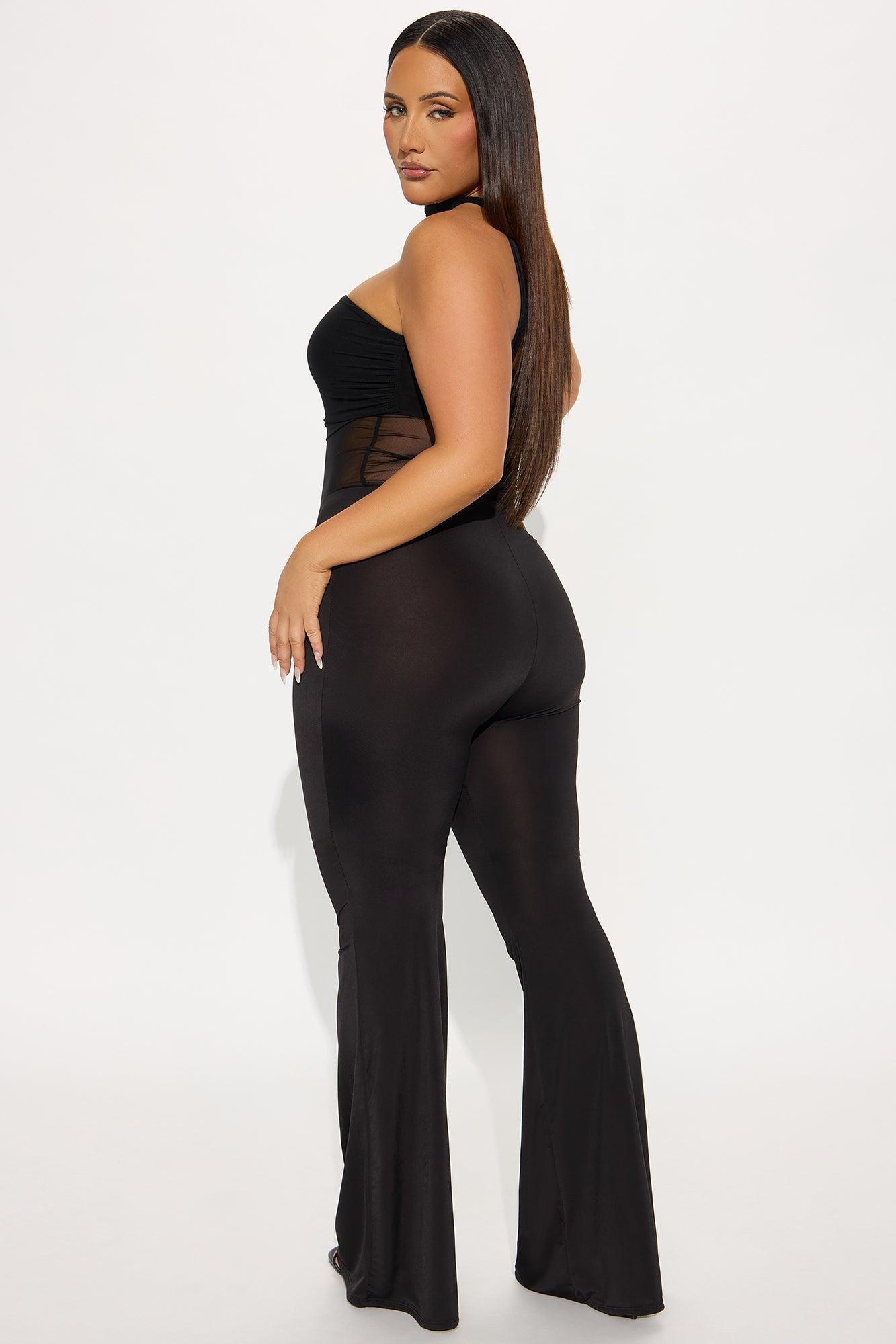 Off-limits Sheer Mesh Jumpsuit - Black Product Image