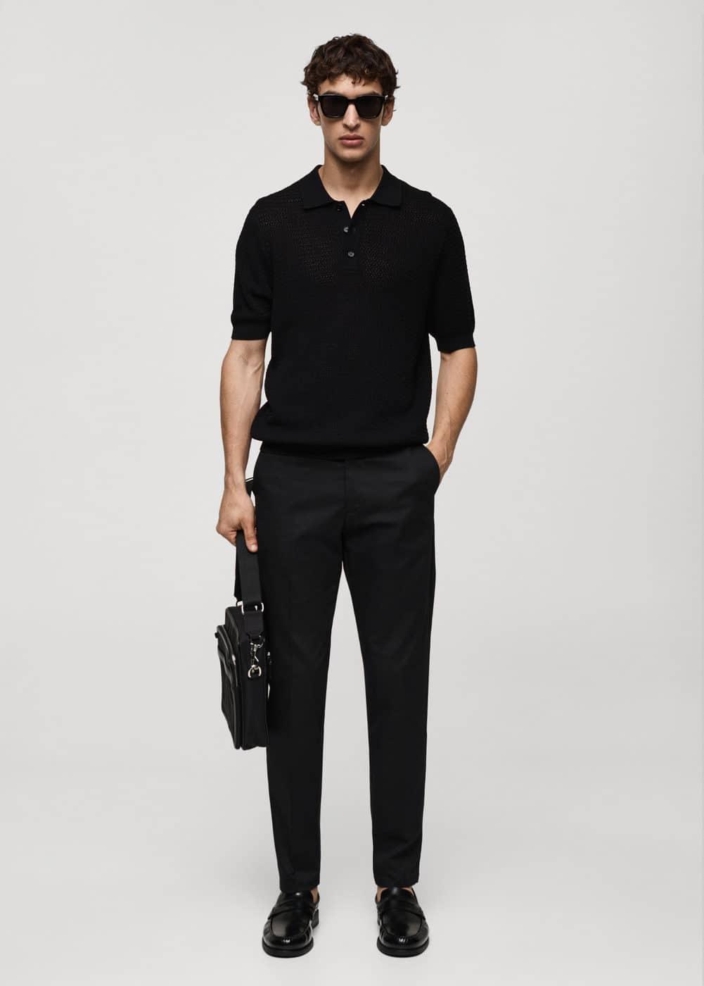 Black Paperback Twill Full Saddle Chino Product Image