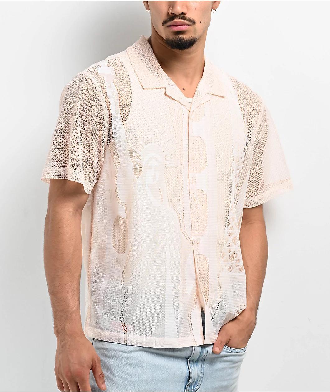 HUF World Tour Lace Short Sleeve Button Up Shirt Product Image