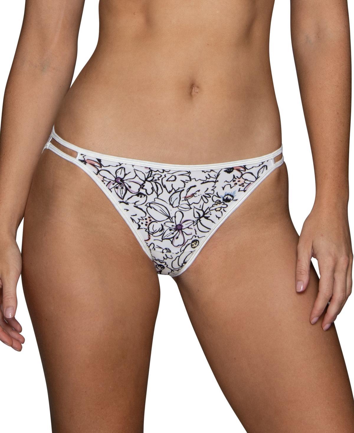 Women's Vanity Fair Lingerie® Illumination String Bikini Panty 18108, Size: 5, Steele Purple Product Image