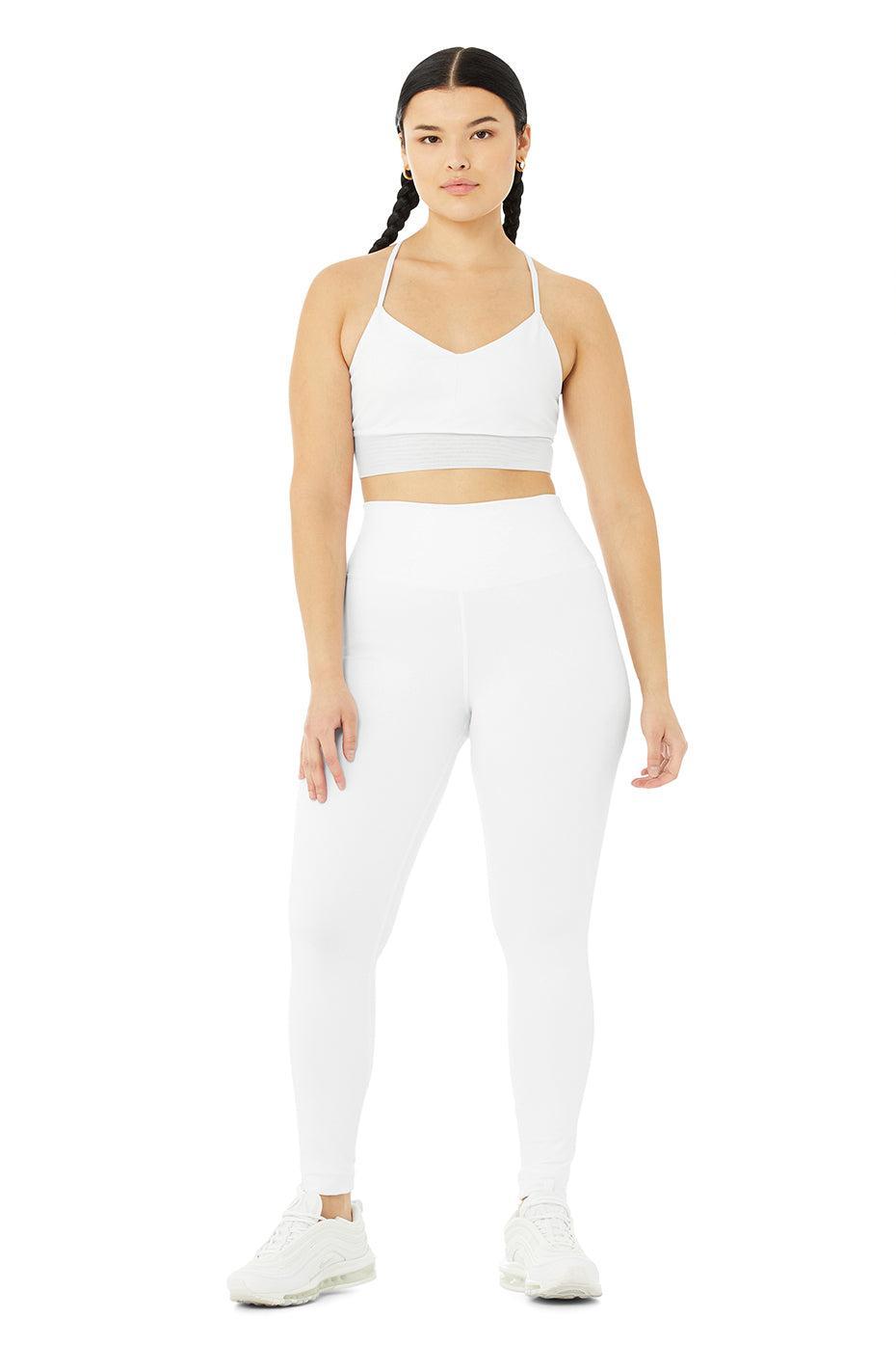 High-Waist Airbrush Legging - White Product Image