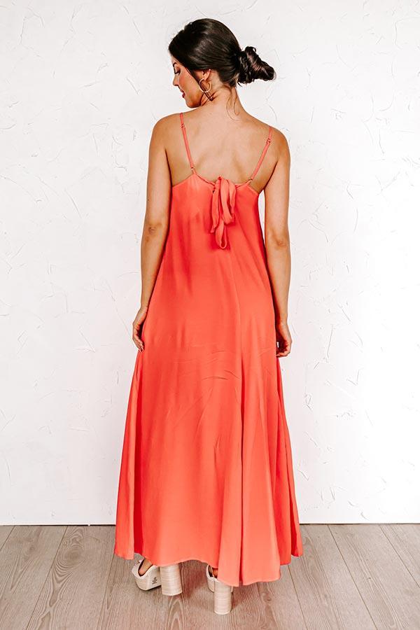 Easy On Me Maxi In Dark Tangerine Product Image