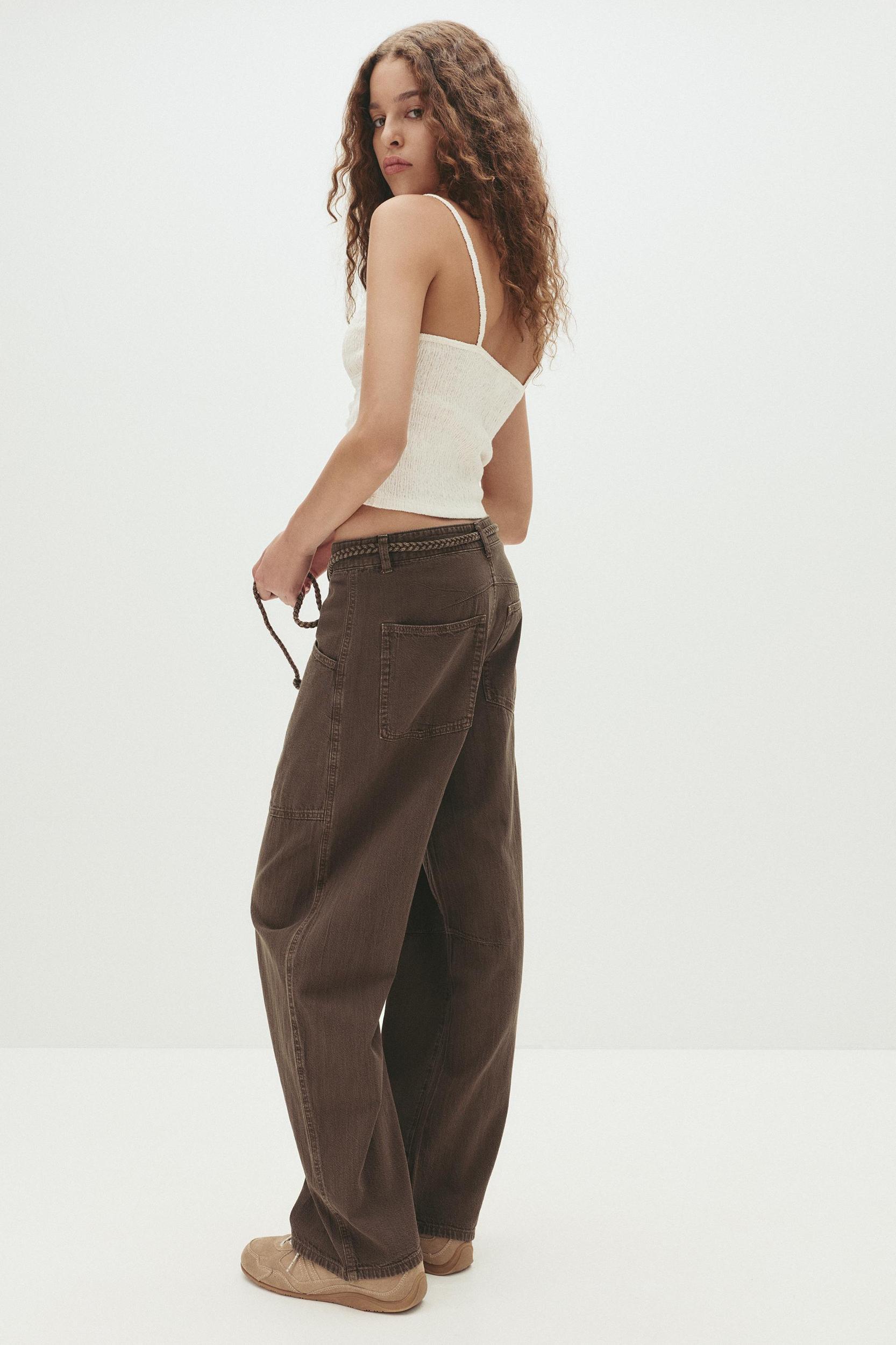 Baggy trousers with drawstring Product Image