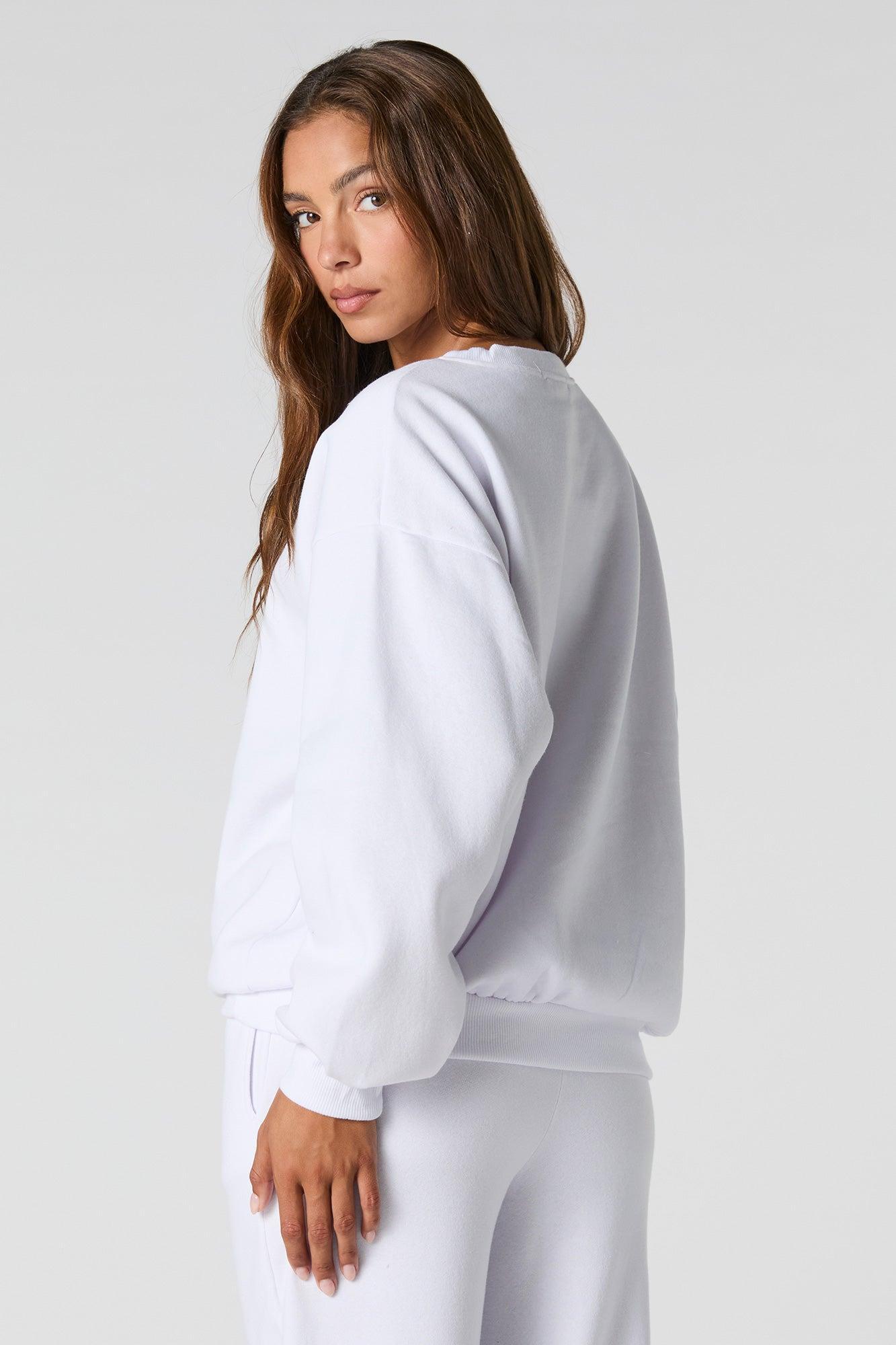 Oversized Fleece Sweatshirt Female Product Image